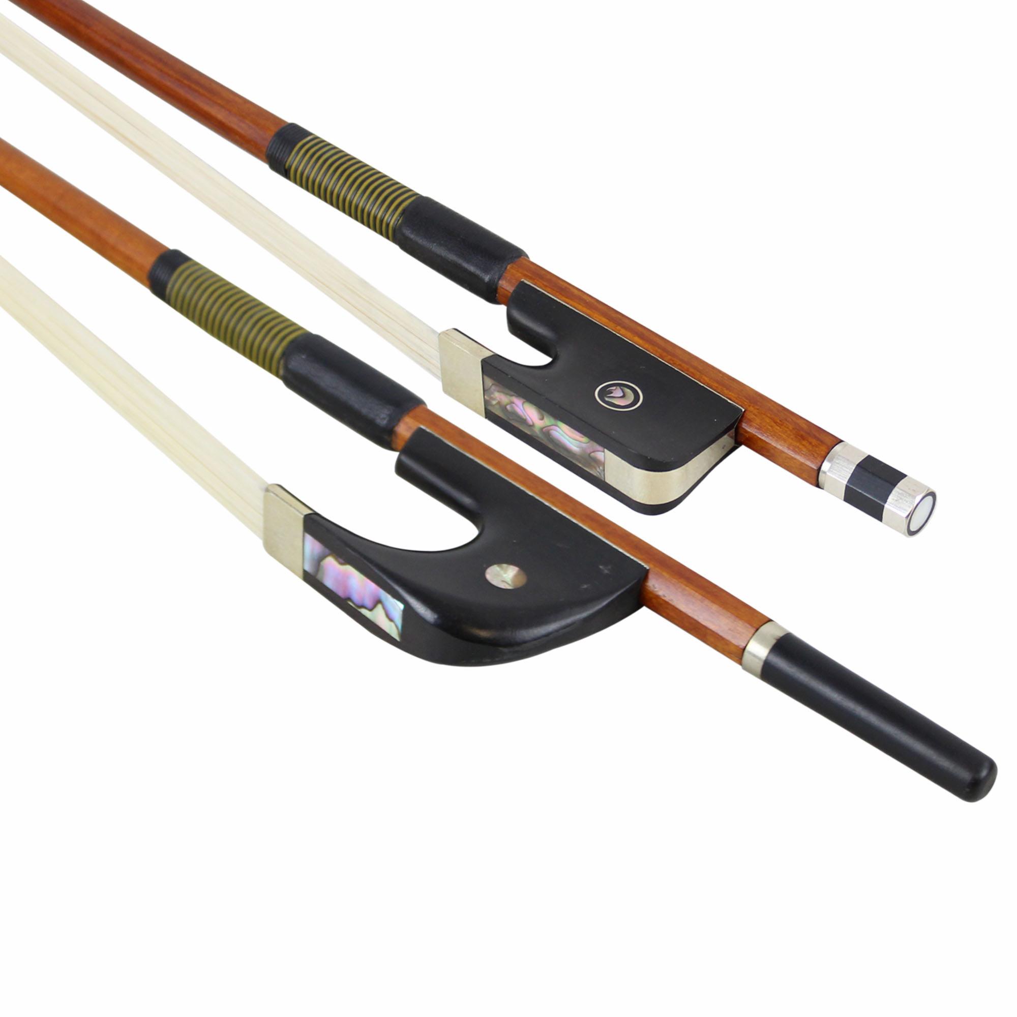 Klaus Mueller French or German Round Pernambuco Bass Bow