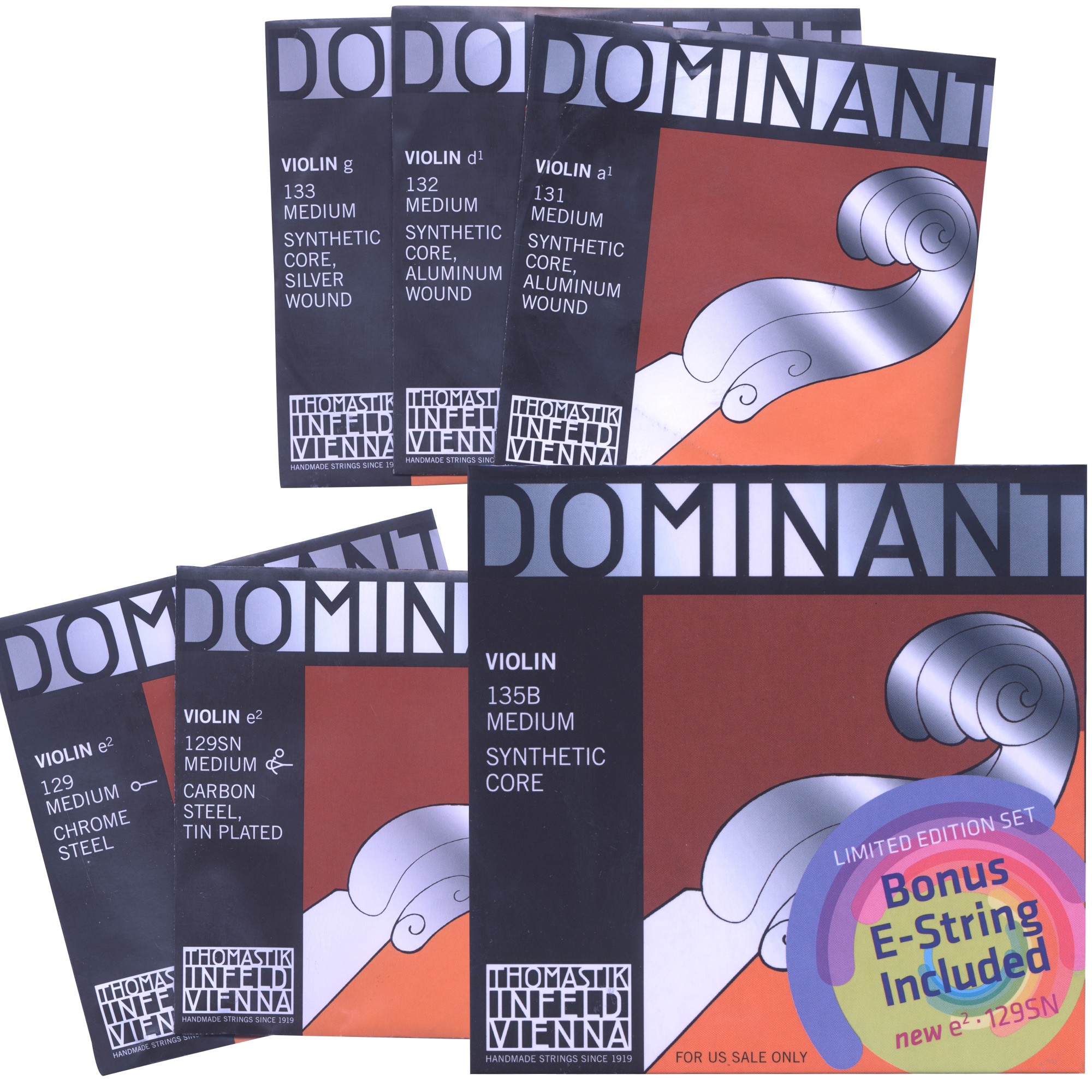 Thomastik Dominant Bonus Set Violin Strings