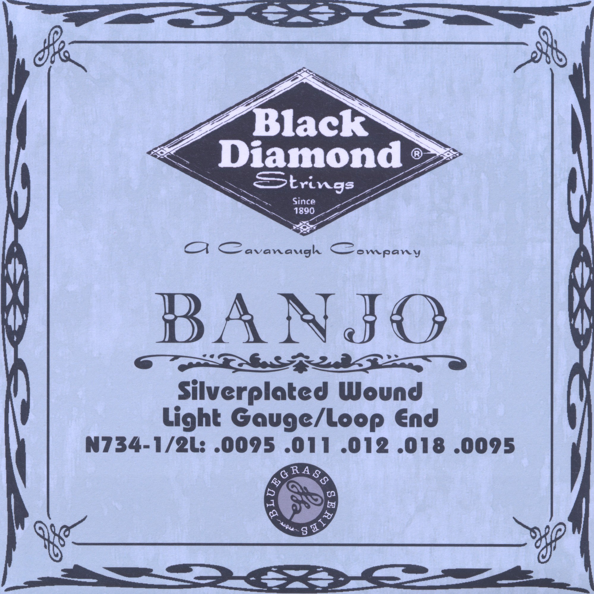 Black Diamond Silverplated Folk/Banjo Strings