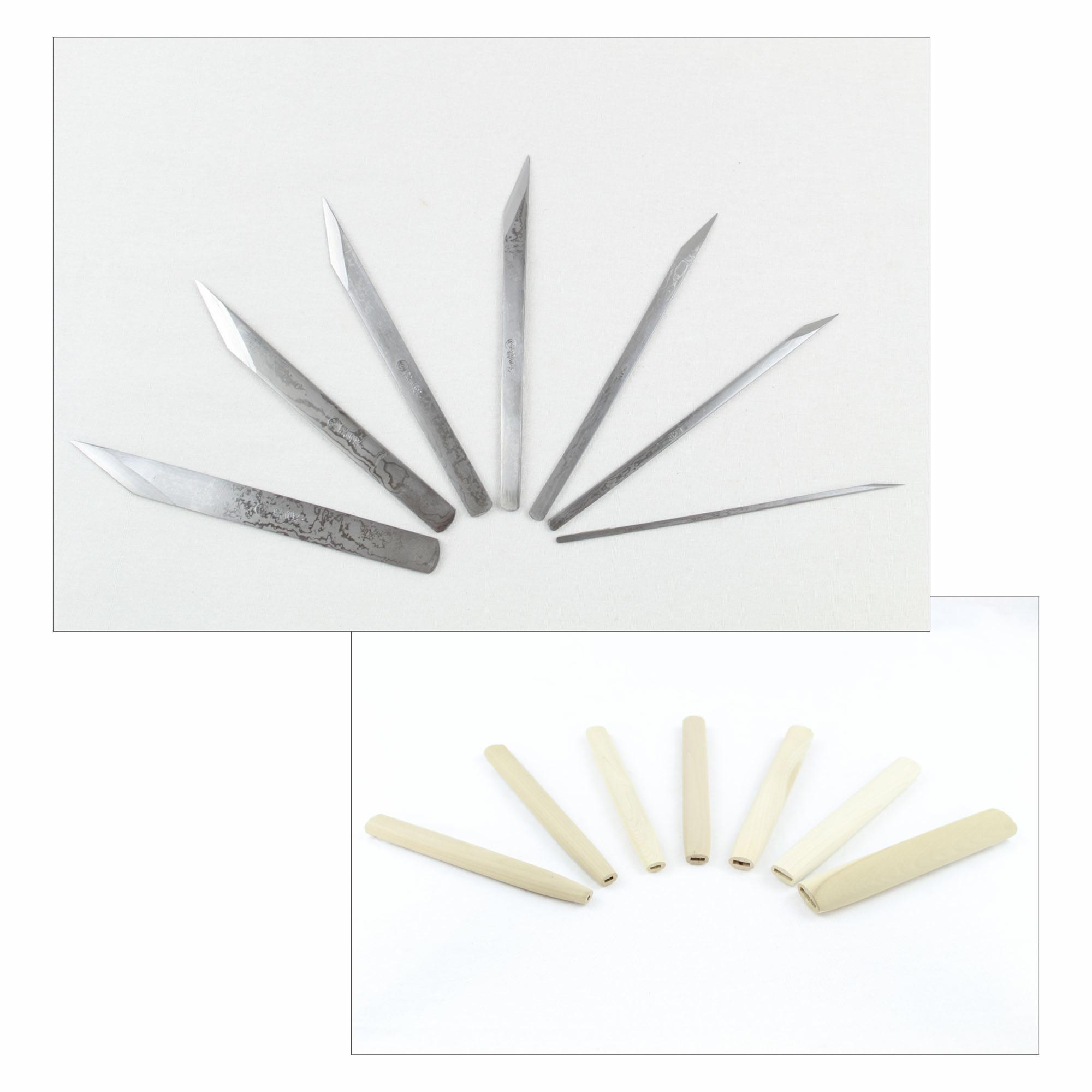 Kiridashi Double Bevel Blade Knives