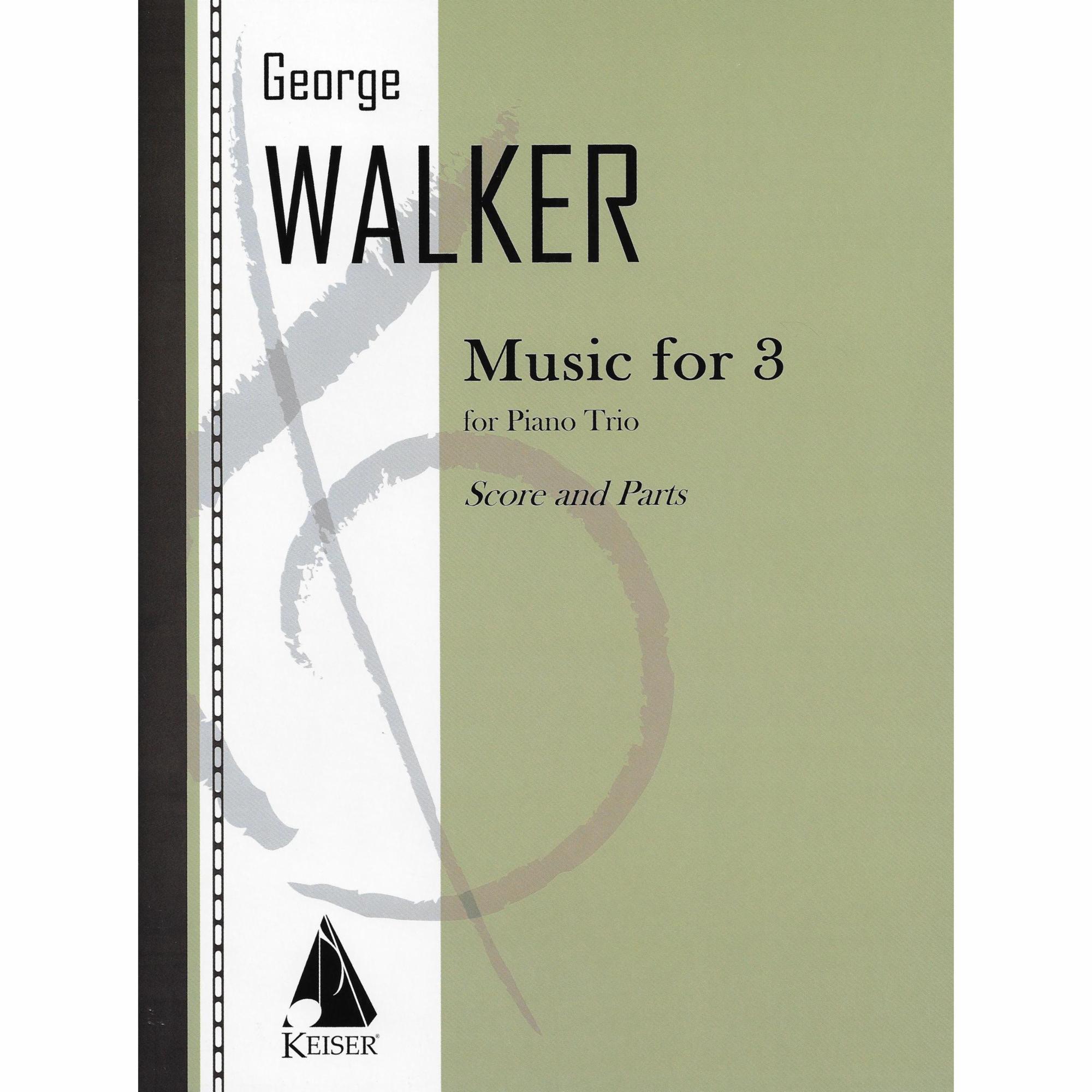 Walker -- Music for 3 for Piano Trio