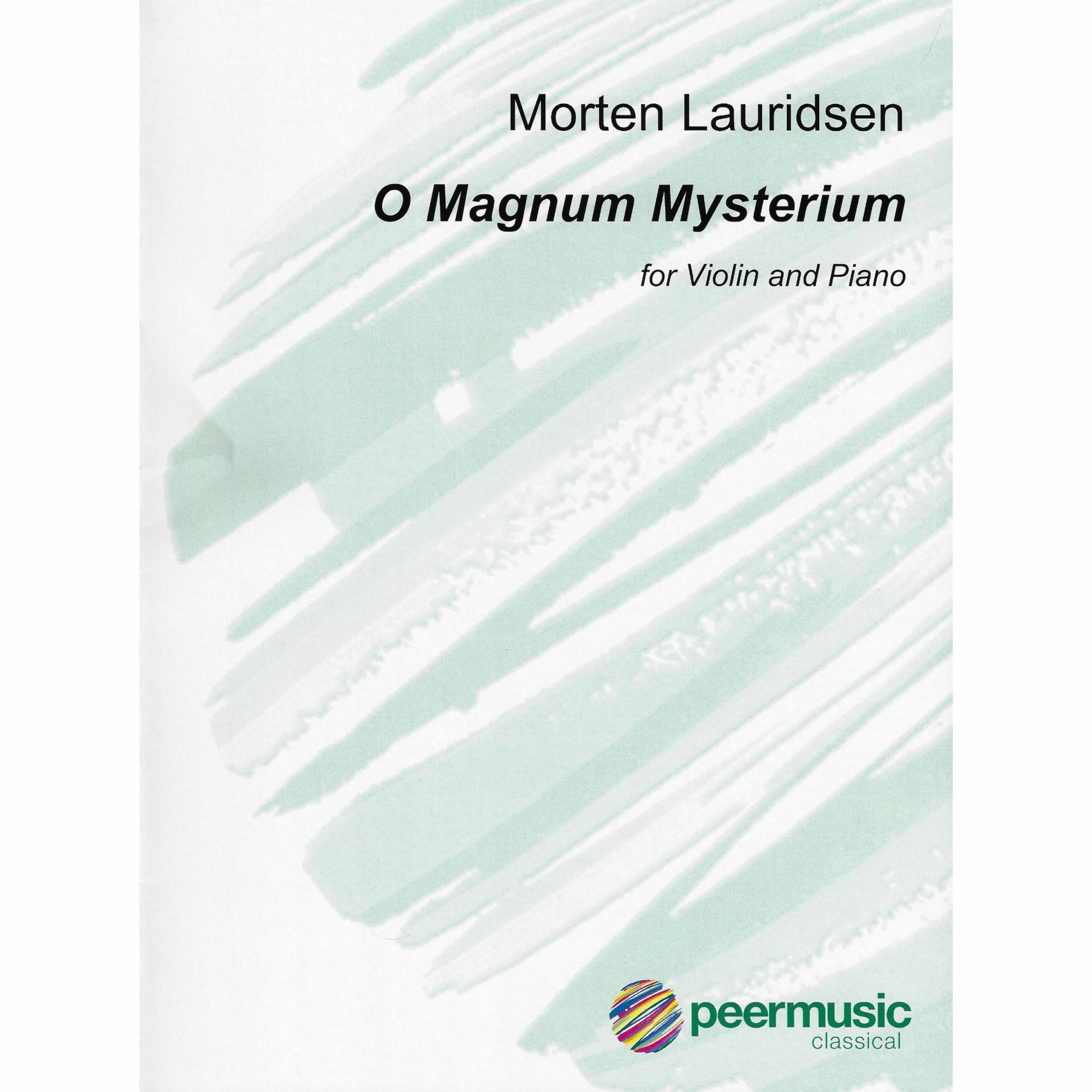 Lauridsen -- O Magnum Mysterium for Violin and Piano