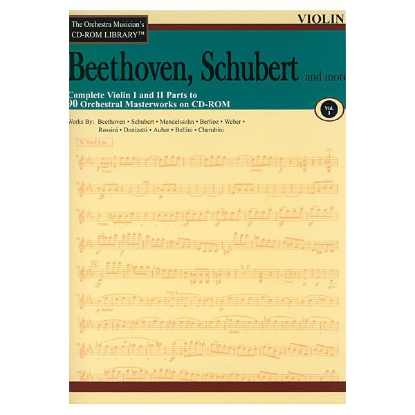 Beethoven and Schubert: The Complete Parts to 90 Orchestral Masterworks on CD-ROM (Volume 1)