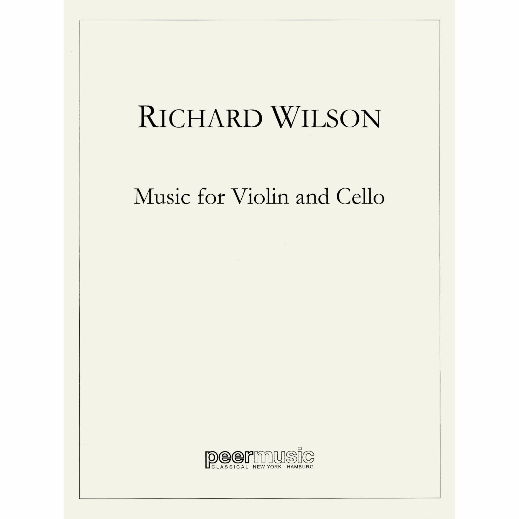 Wilson -- Music for Violin and Cello