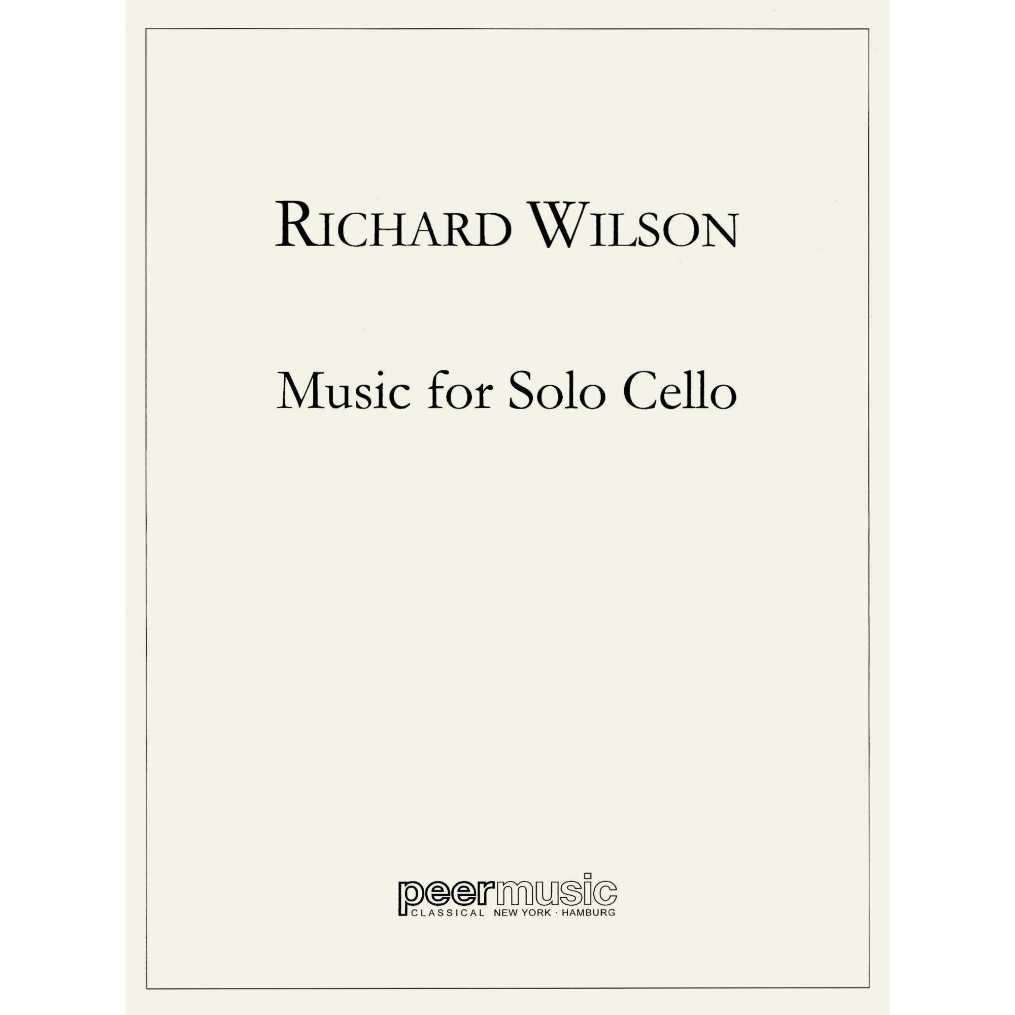 Wilson -- Music for Solo Cello