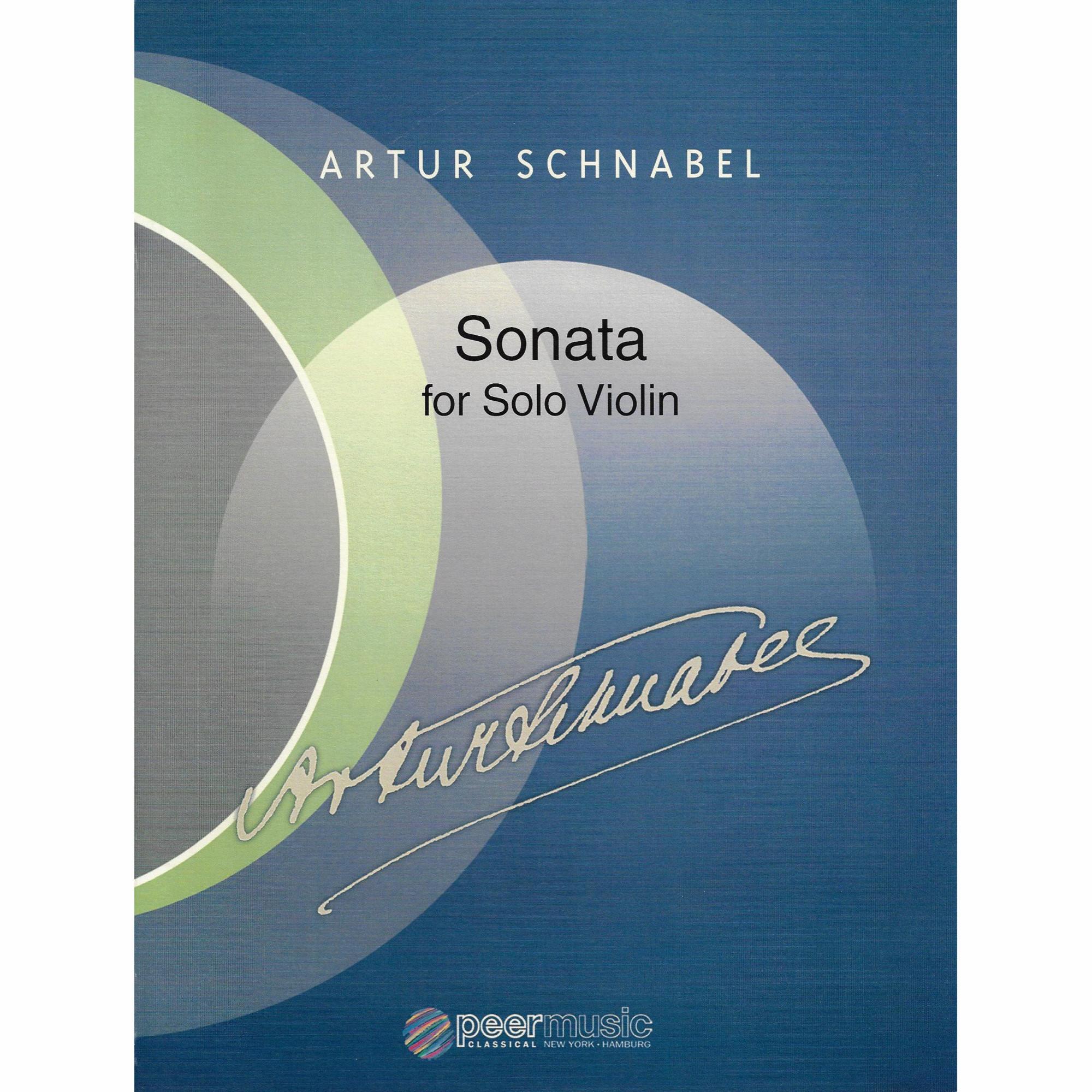 Schnabel -- Sonata for Solo Violin