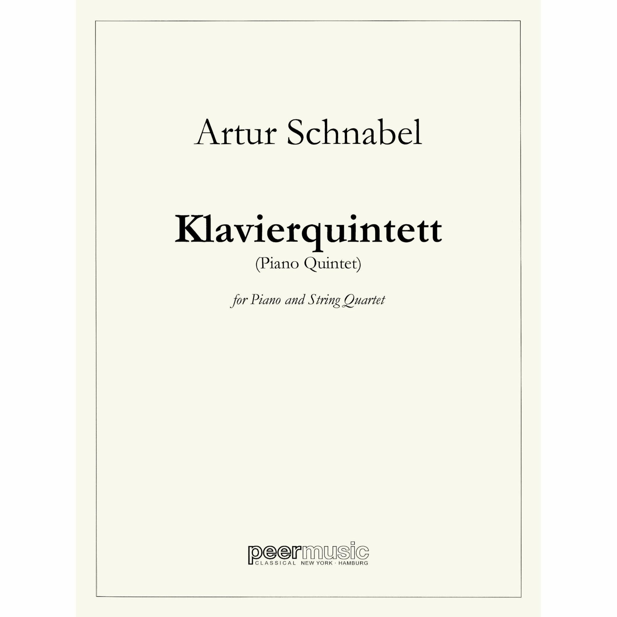 Schnabel -- Piano Quintet