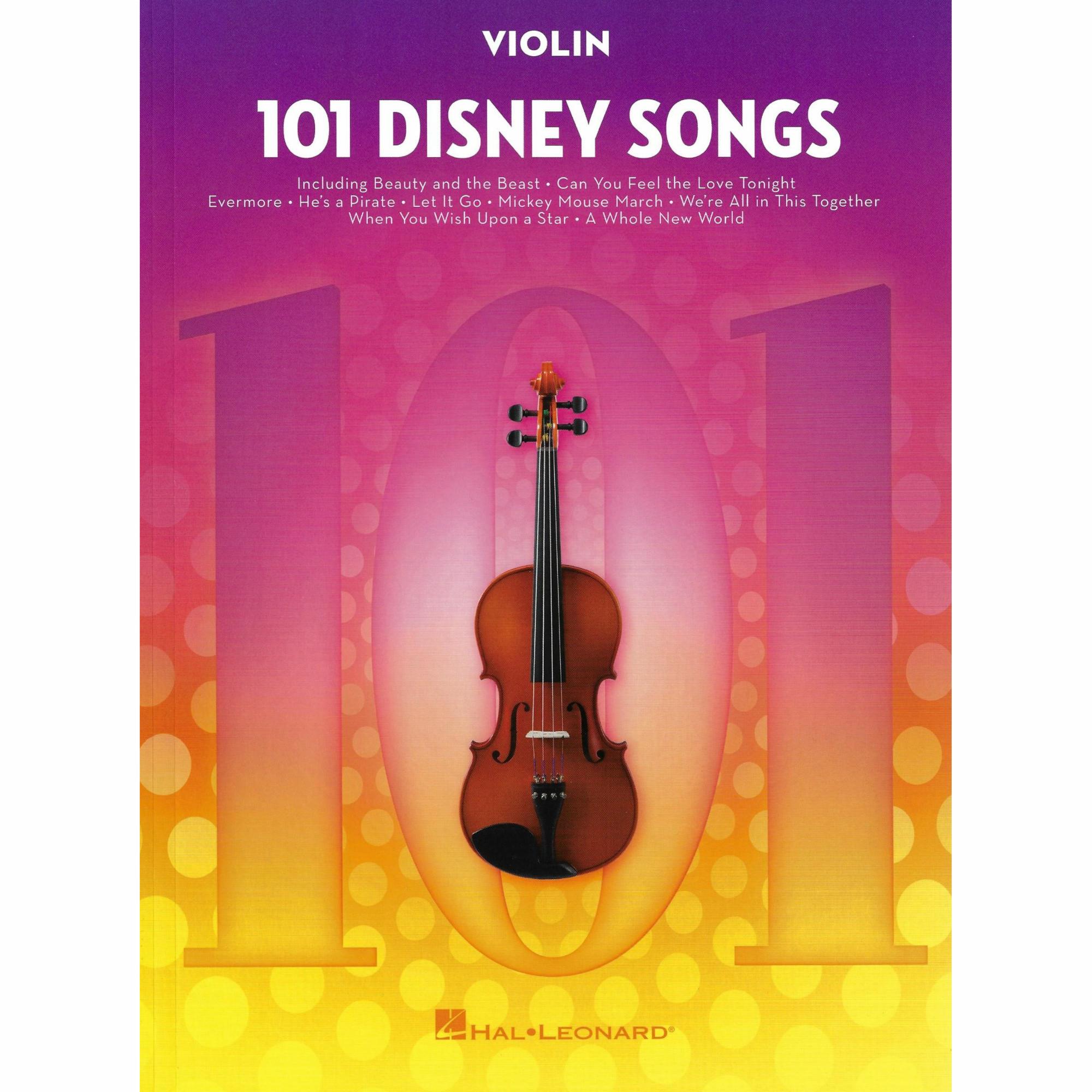 101 Disney Songs for Violin, Viola, or Cello