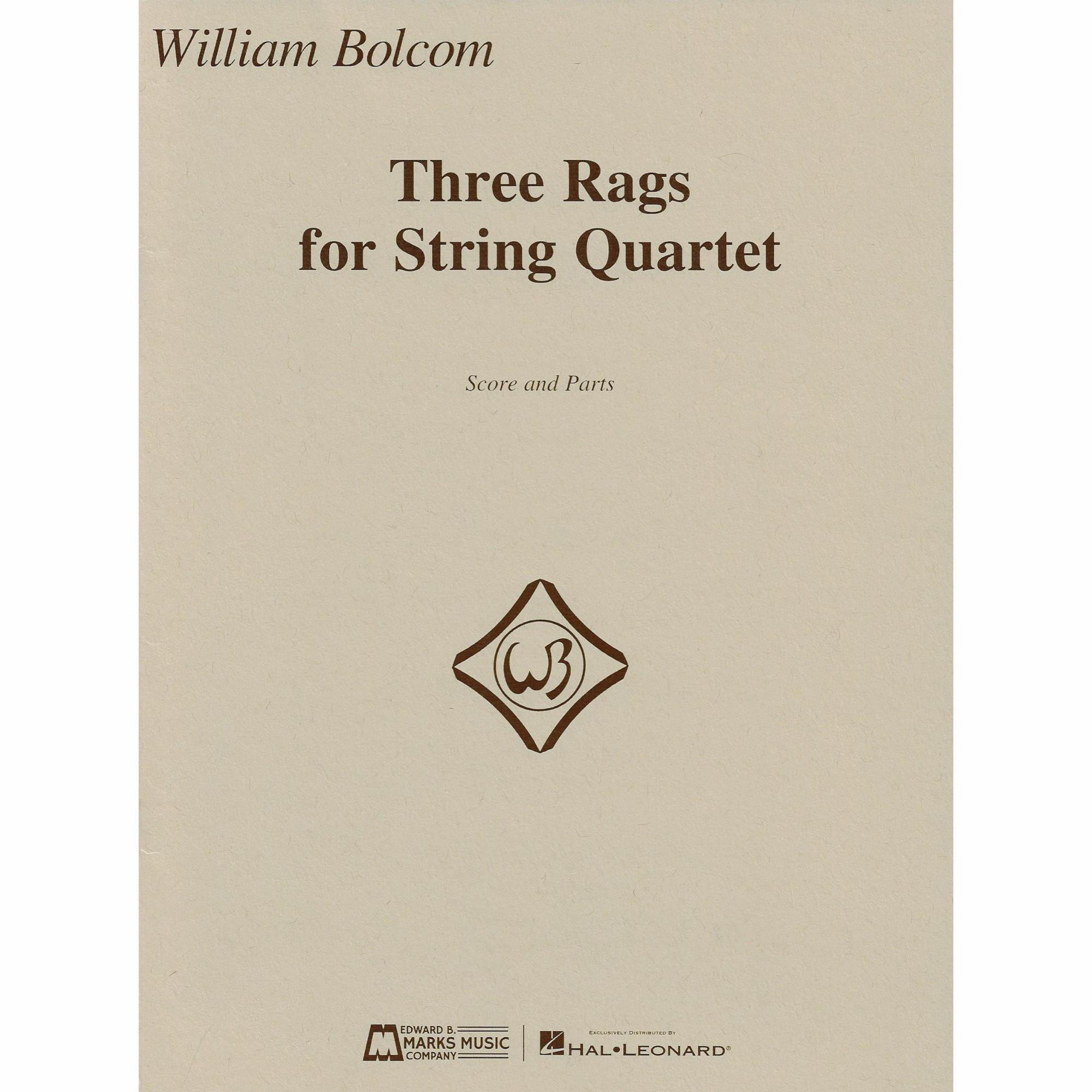 Bolcom -- Three Rags for String Quartet
