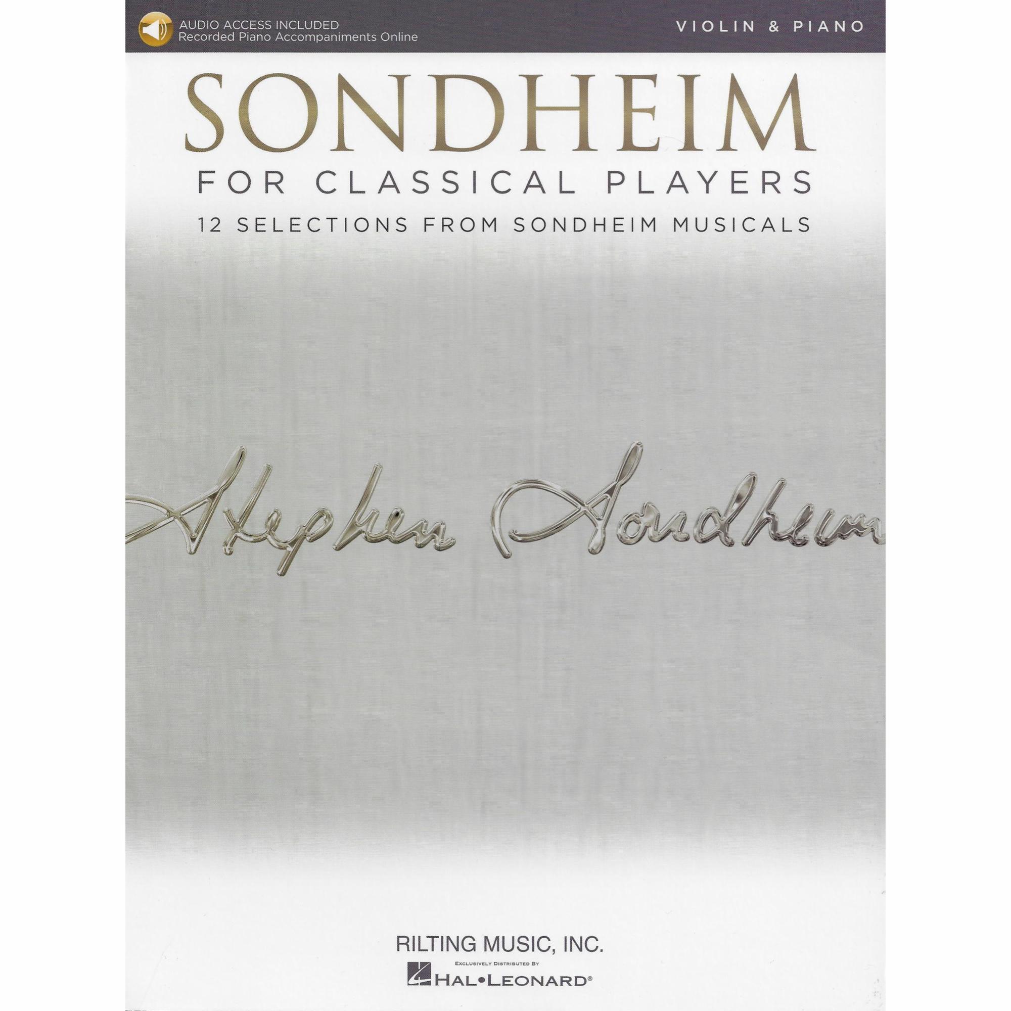 Sondheim for Classical Players for Violin or Cello and Piano