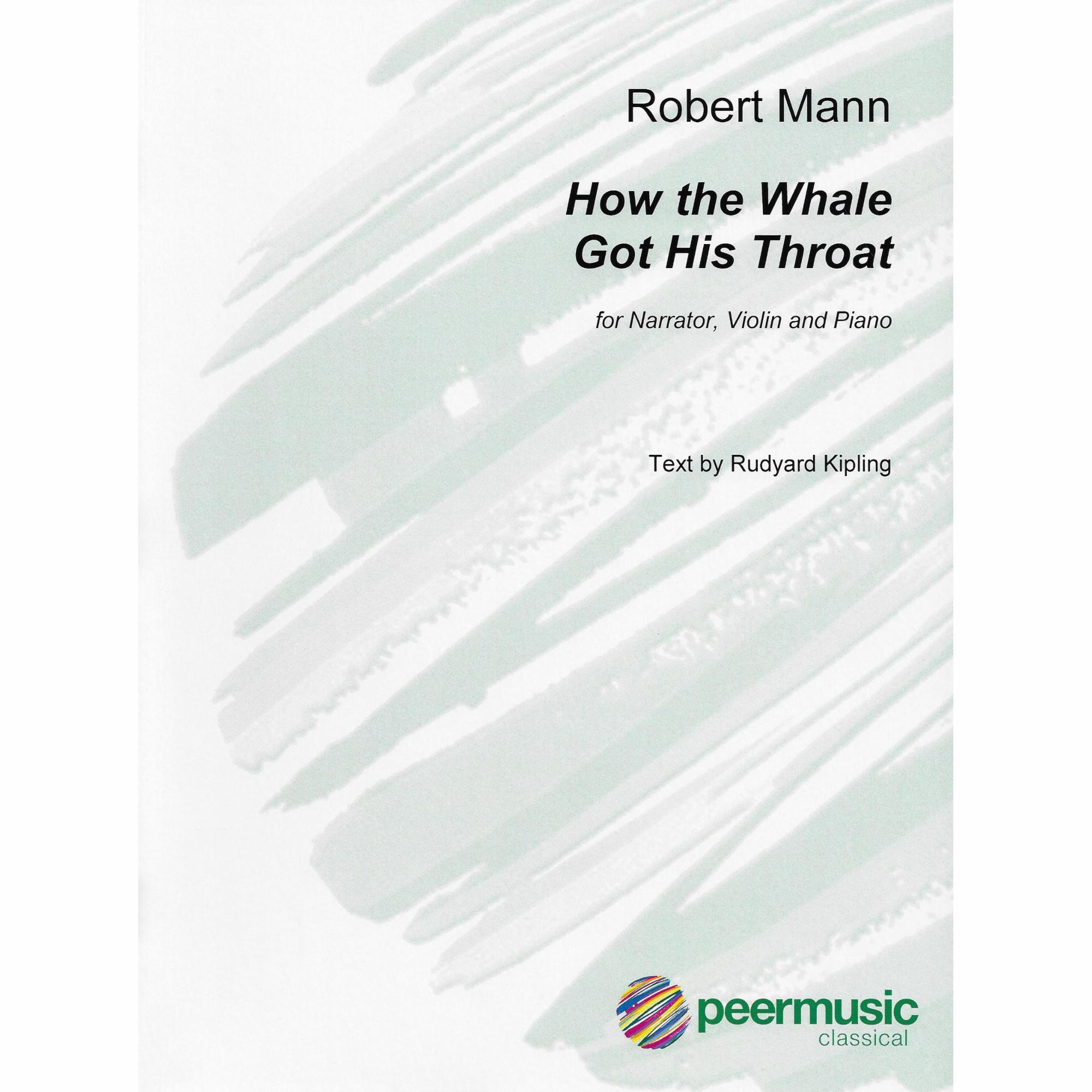 Mann -- How the Whale Got His Throat for Narrator, Violin & Piano