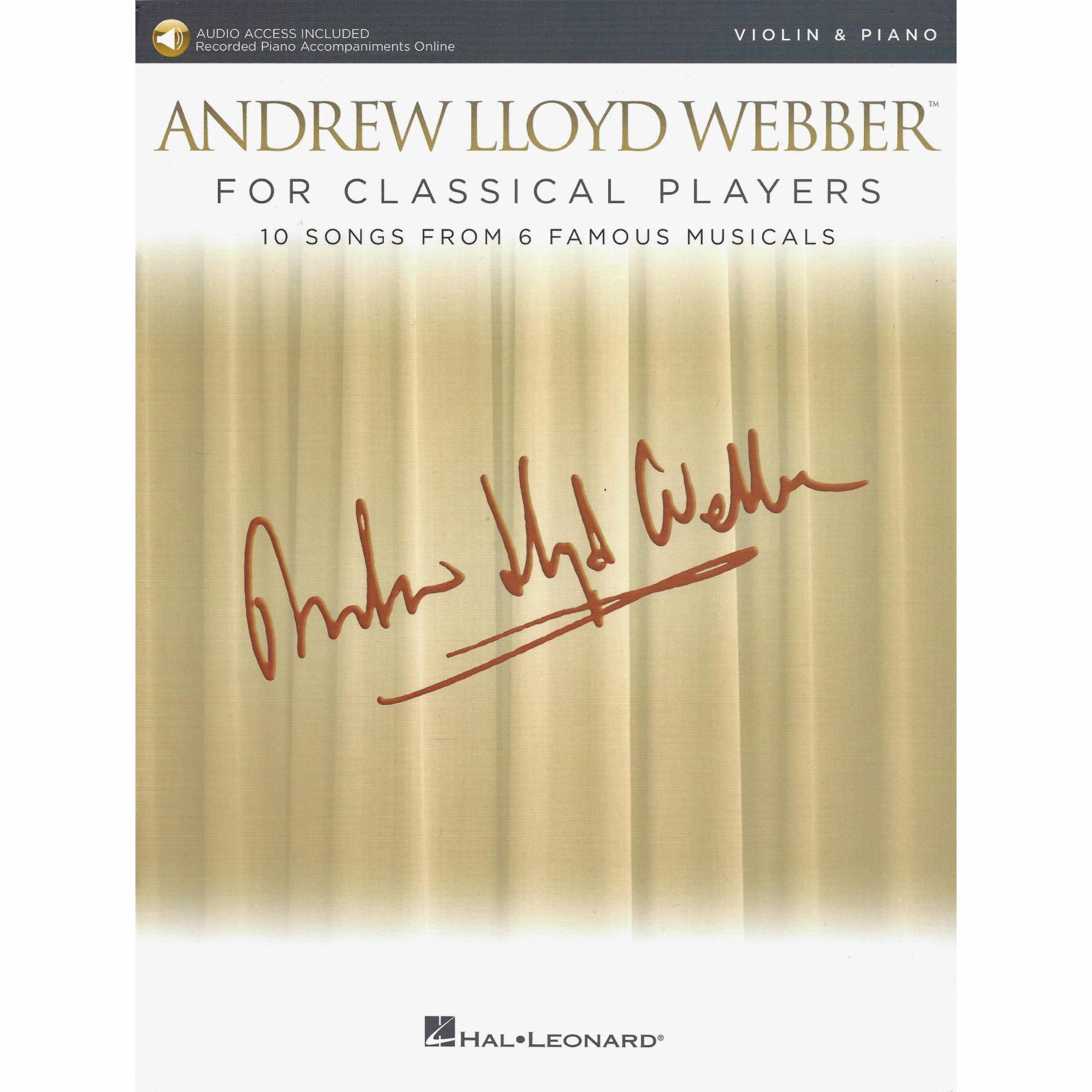 Andrew Lloyd Webber for Classical Players for Violin or Cello and Piano