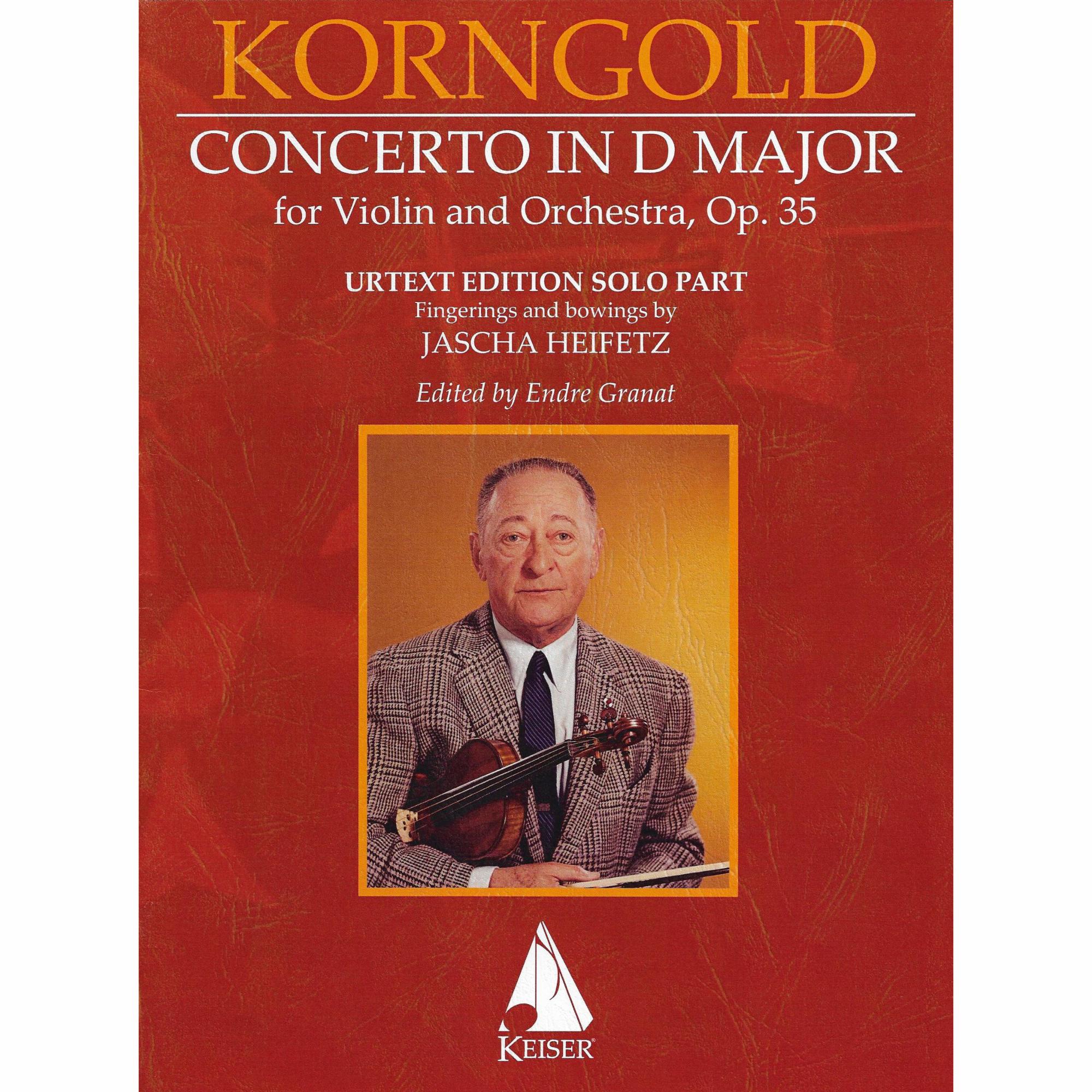 Korngold -- Concerto in D Major, Op. 35 for Violin