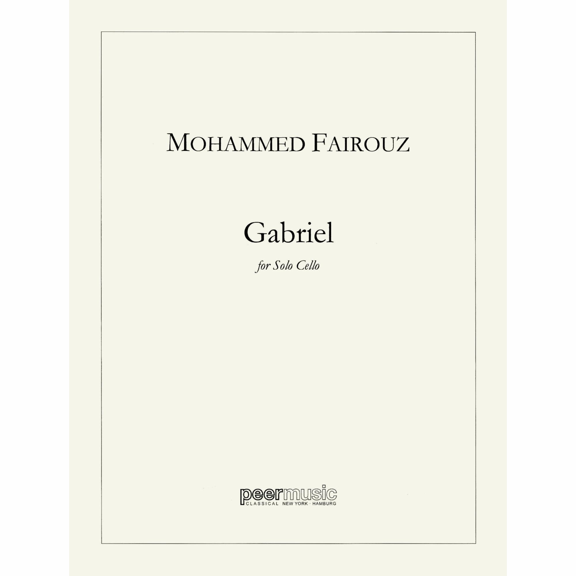 Fairouz -- Gabriel for Solo Cello