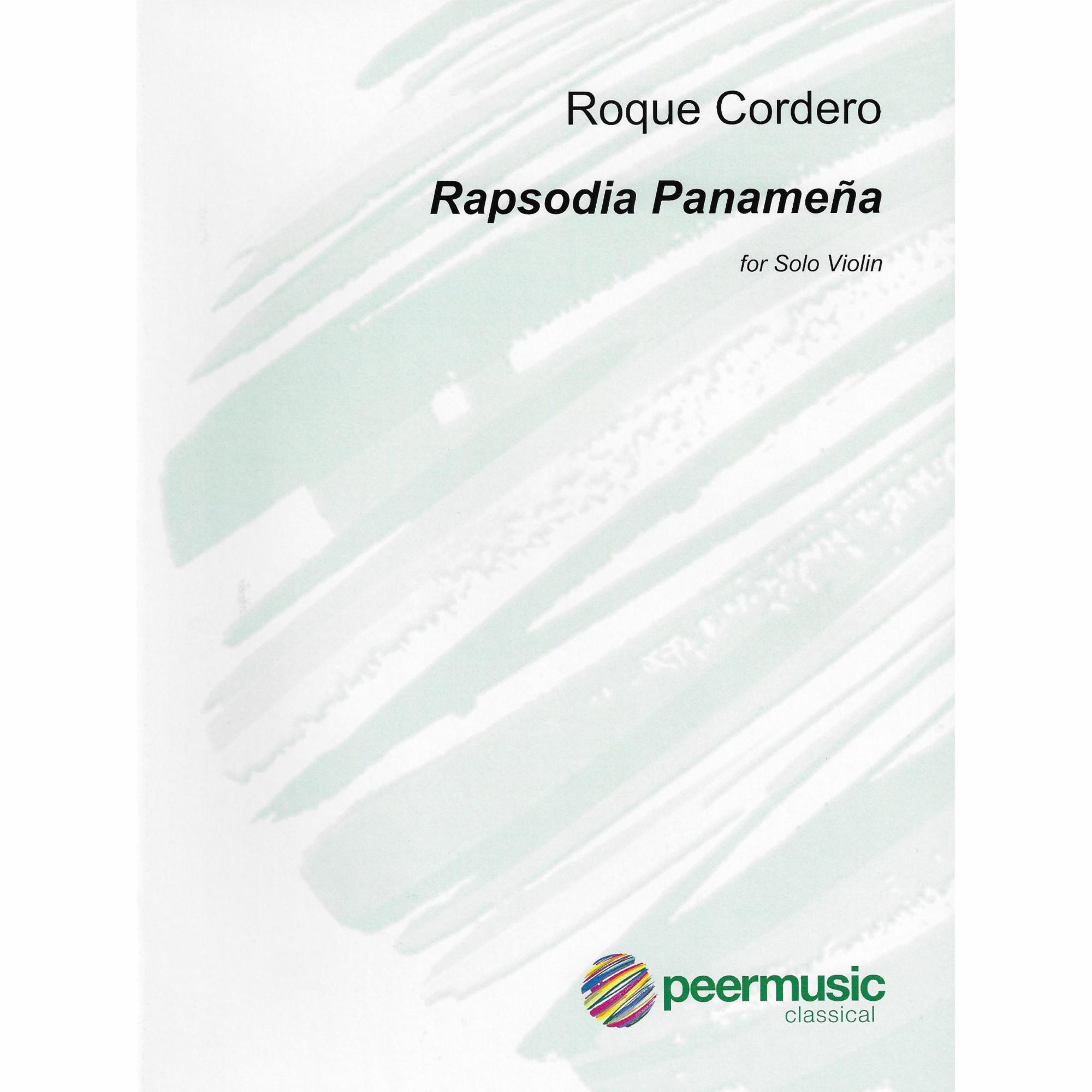 Cordero -- Rapsodia Panamena for Solo Violin