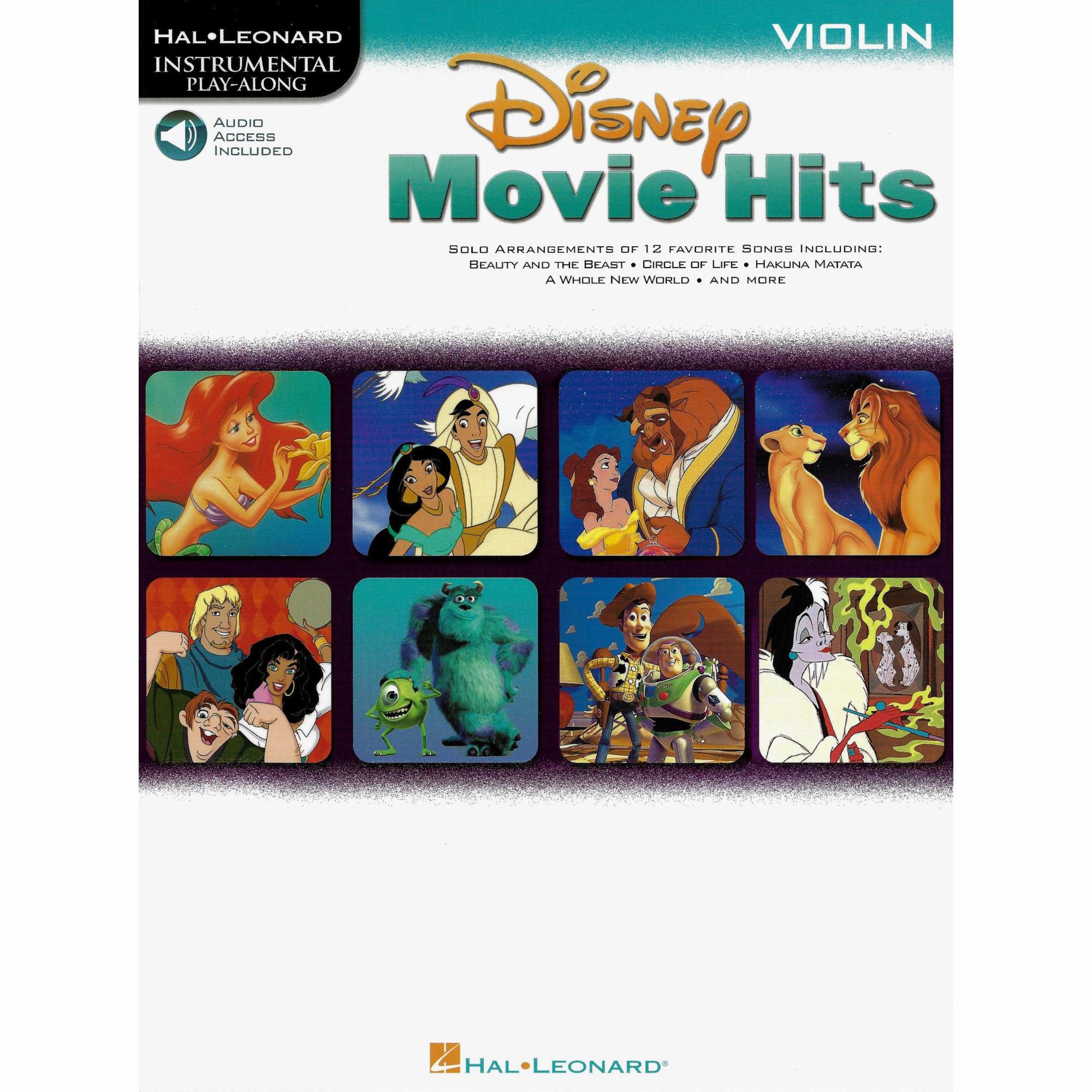 Disney Movie Hits for Violin, Viola, or Cello