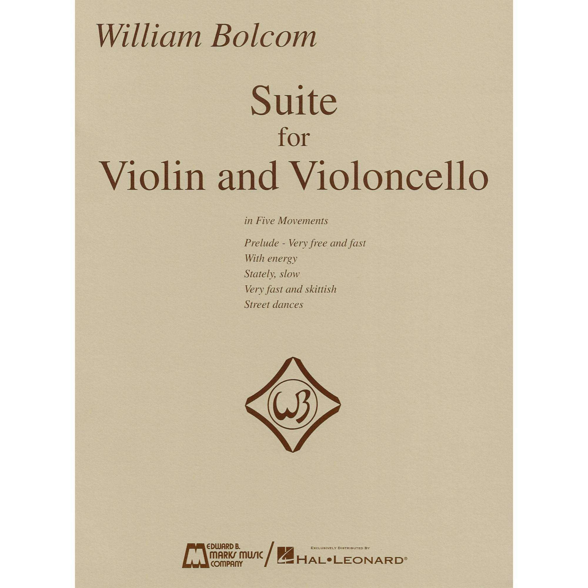 Bolcom -- Suite for Violin and Cello
