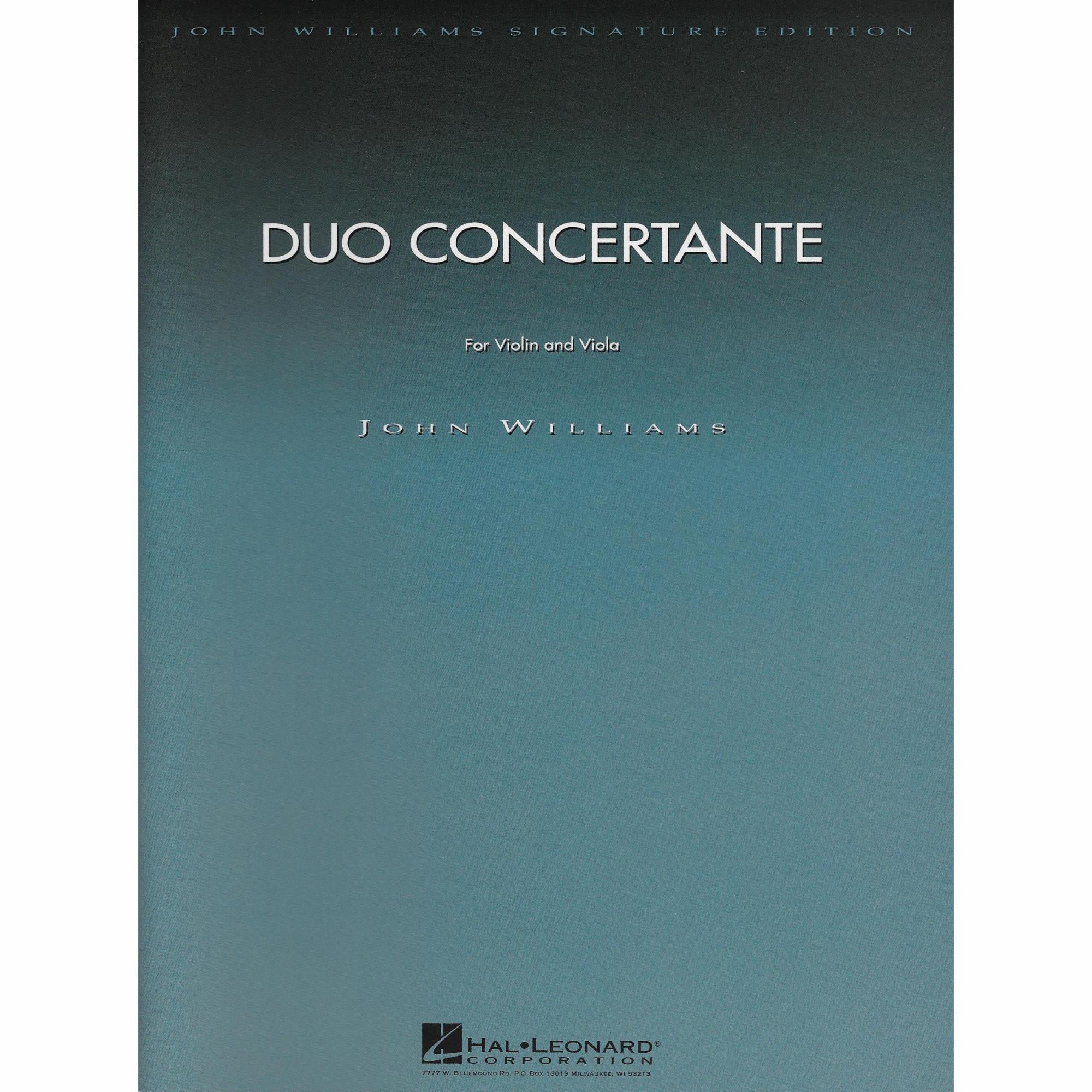 Williams -- Duo Concertante for Violin and Viola