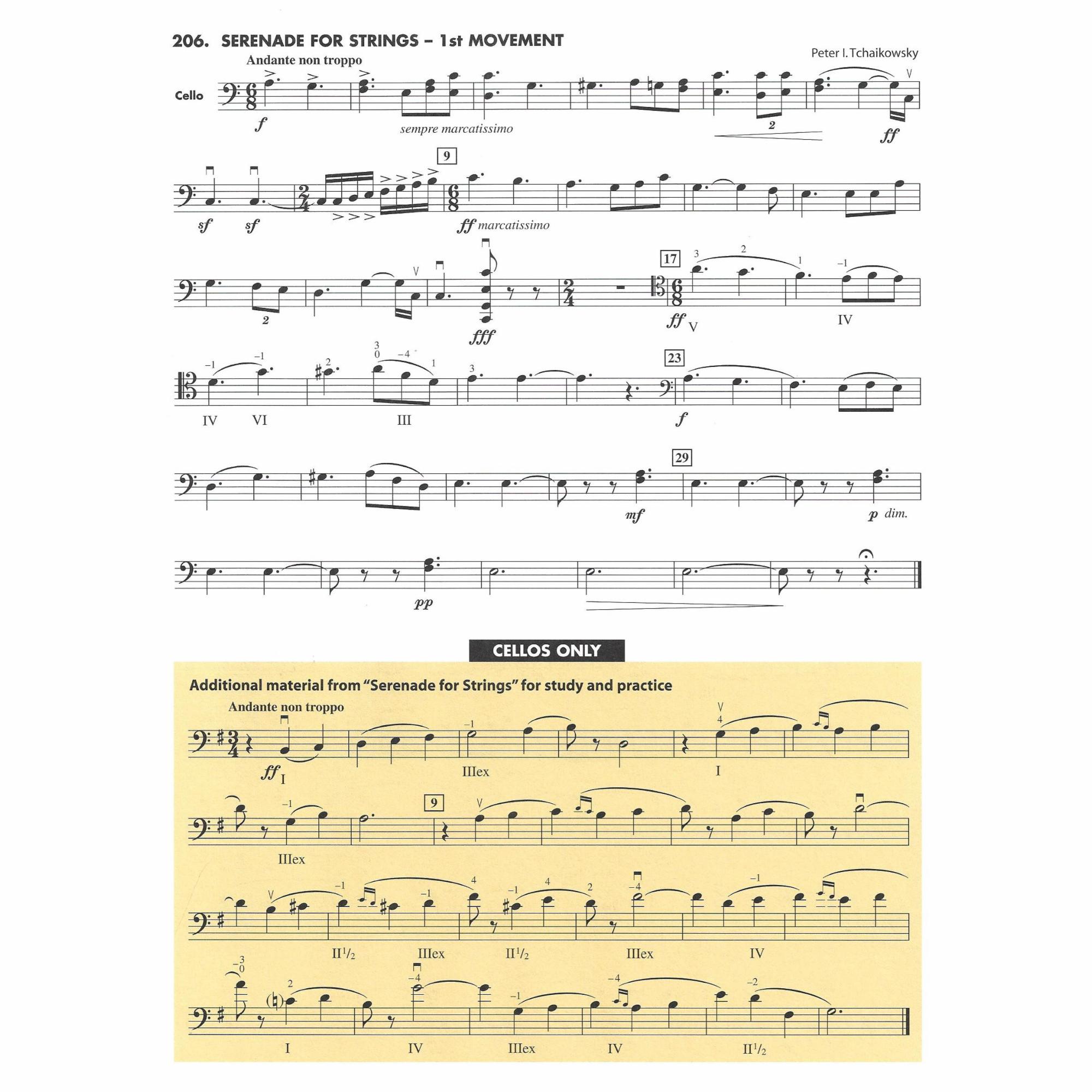 Sample: Cello (Pg. 47)