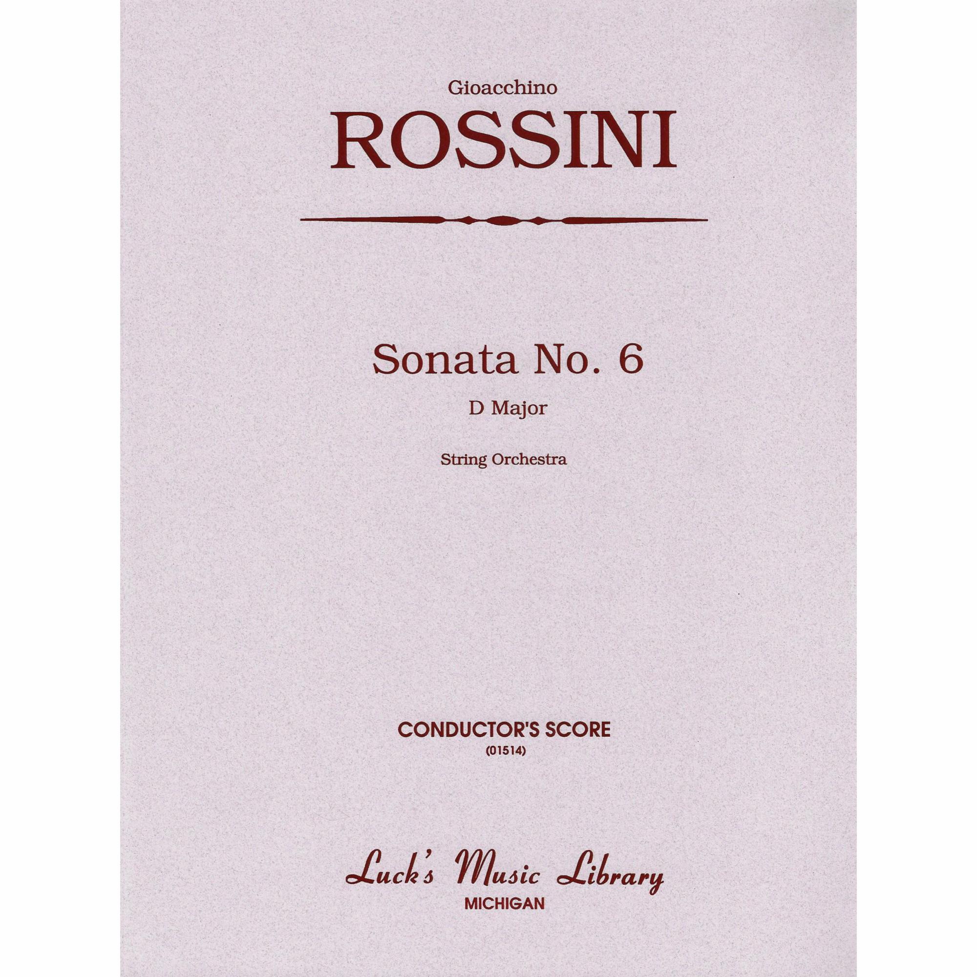 Rossini -- Sonata No. 6 in D Major for String Orchestra