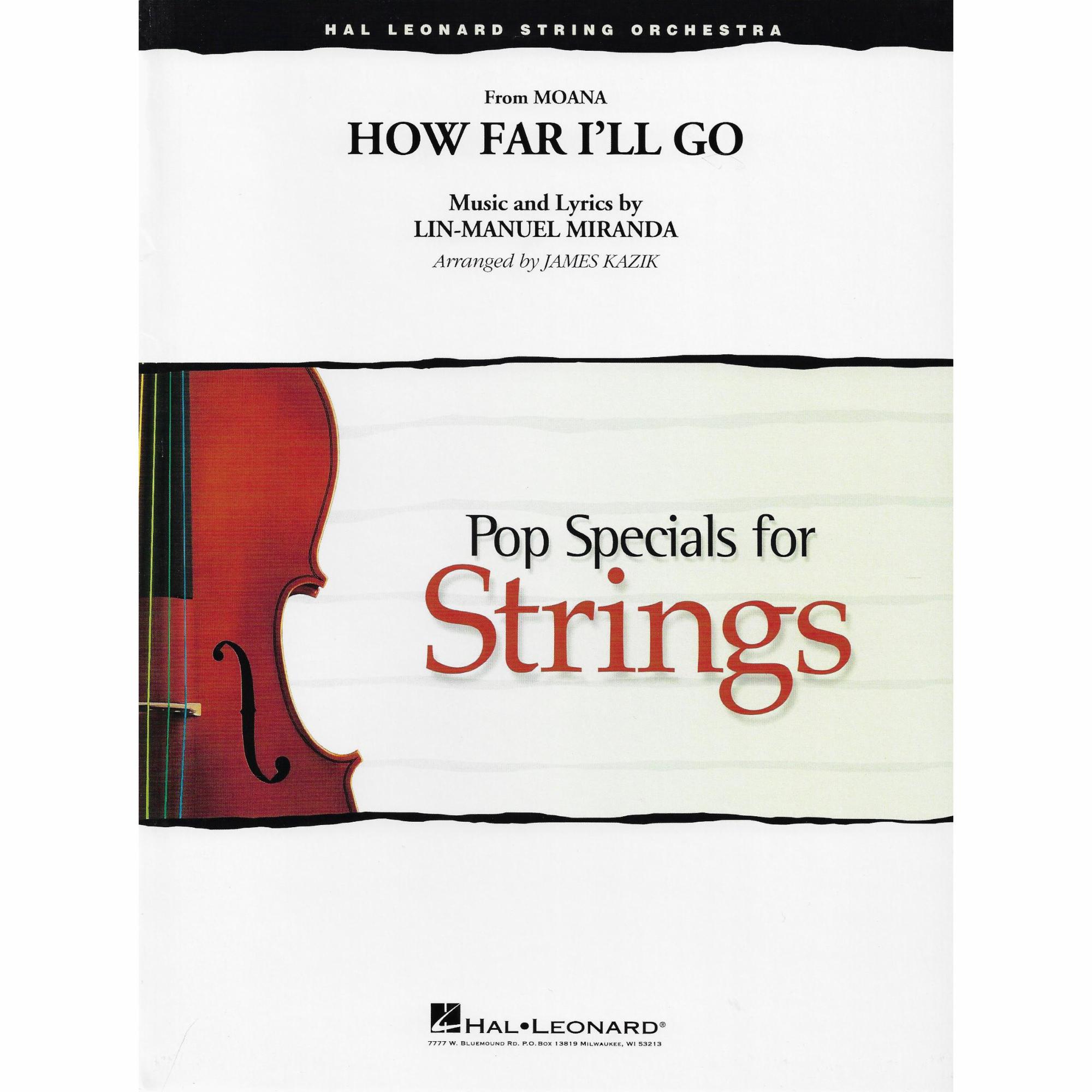 How Far I'll Go for String Orchestra