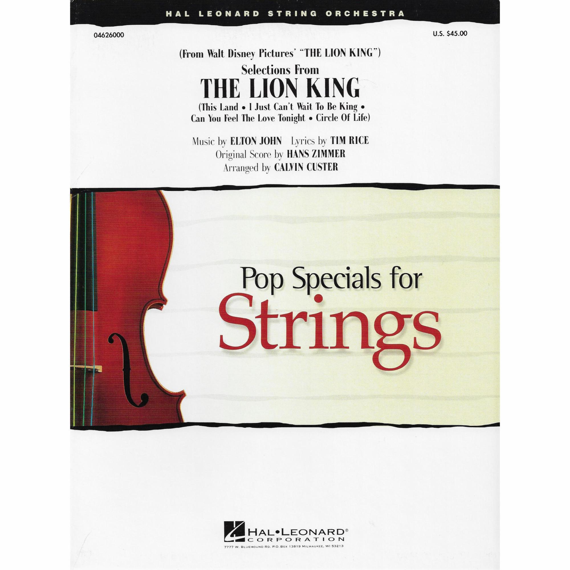 Music from The Lion King for String Orchestra