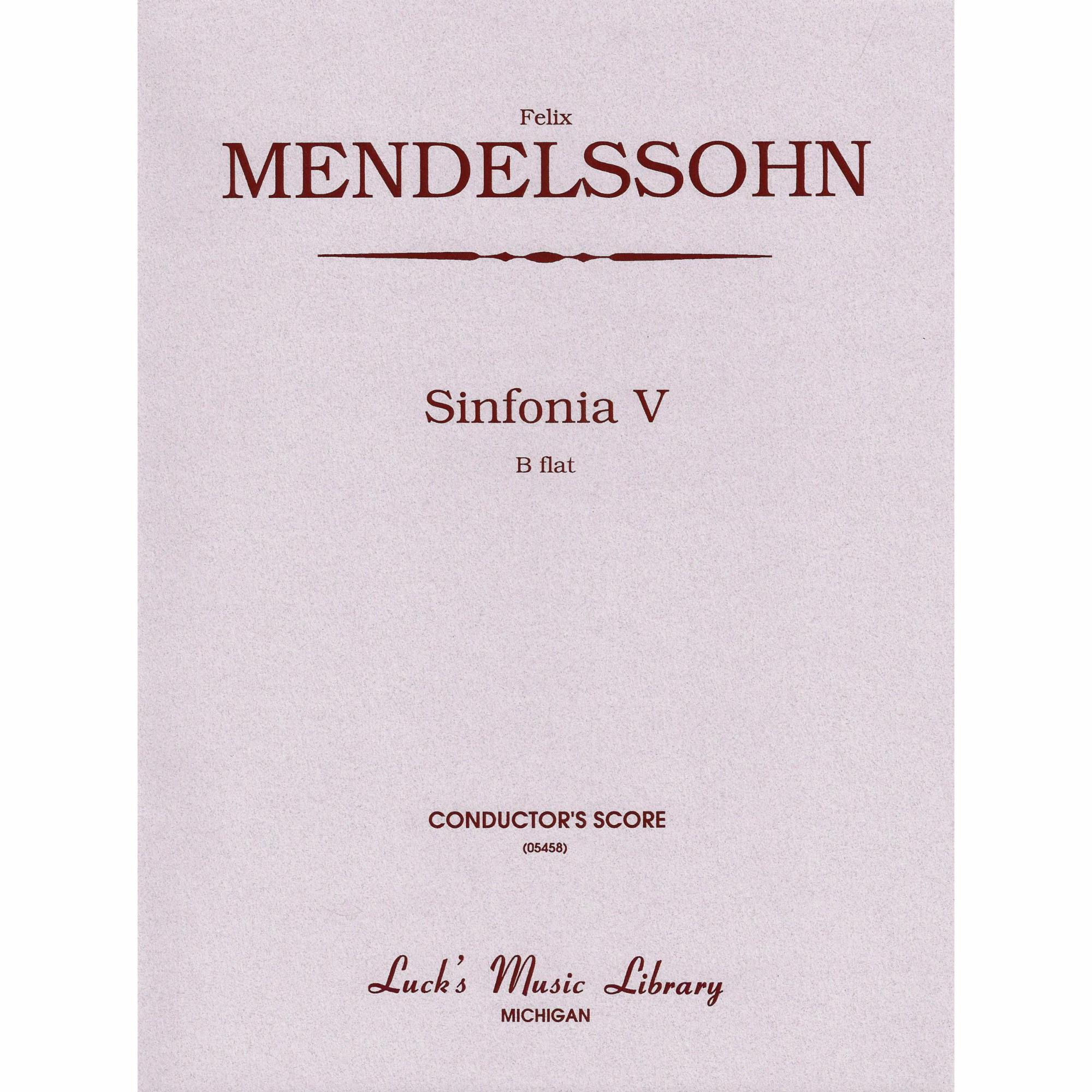 Mendelssohn -- Sinfonia No. 5 in B-Flat Major for String Orchestra