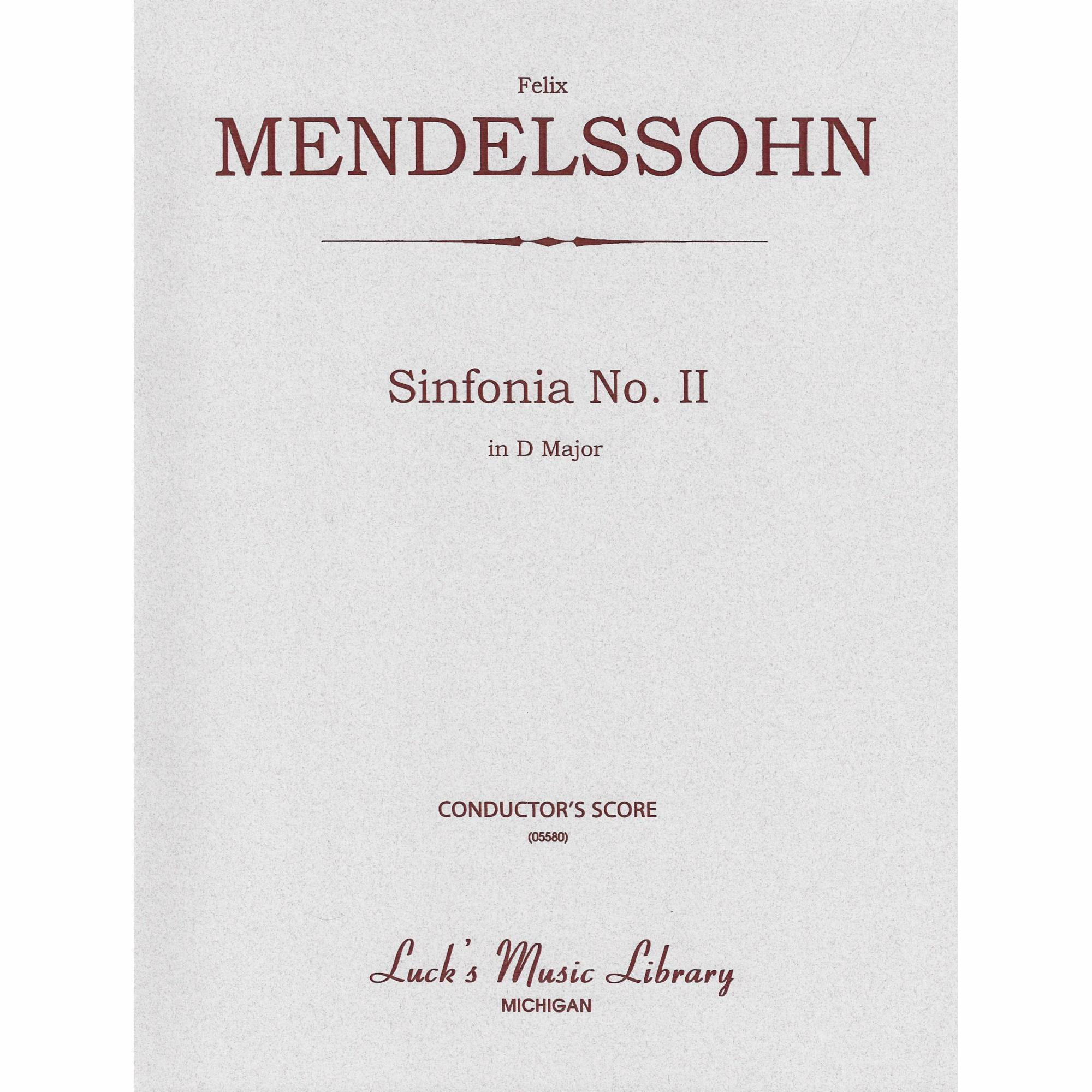 Mendelssohn -- Sinfonia No. 2 in D Major for String Orchestra
