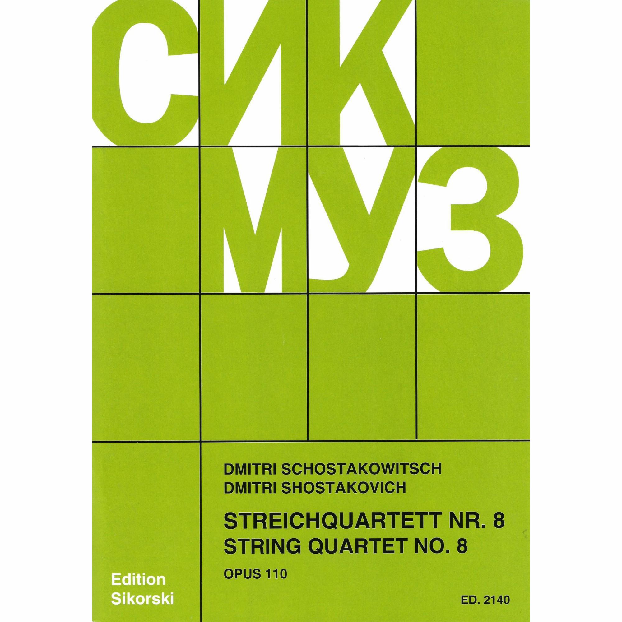 Shostakovich -- String Quartet No. 8, Op. 110