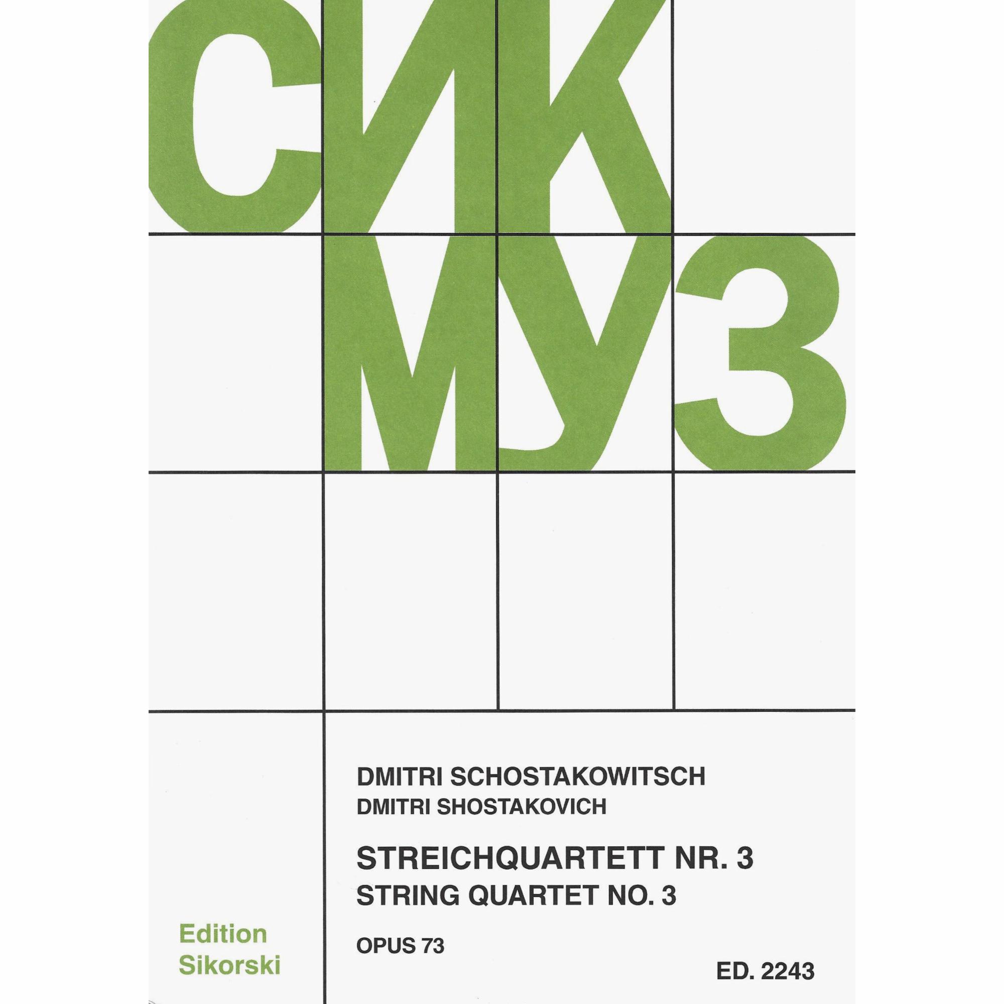Shostakovich -- String Quartet No. 3, Op. 73