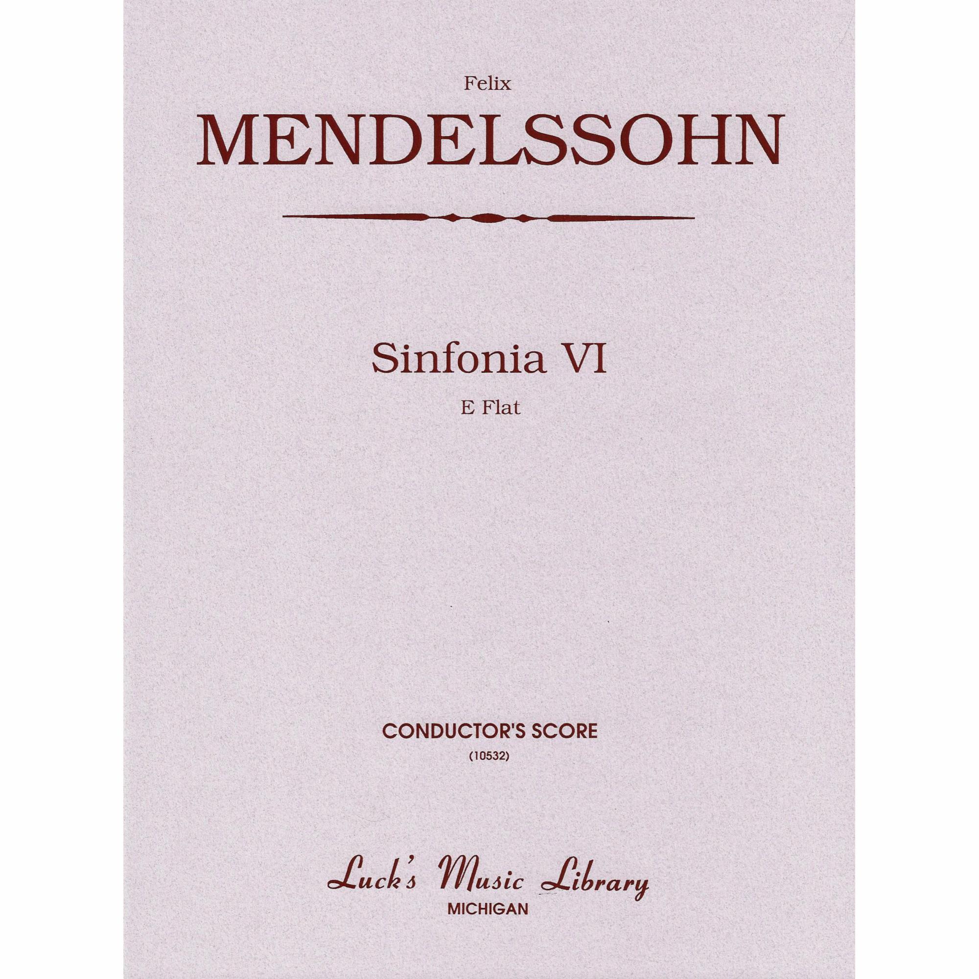 Mendelssohn -- Sinfonia No. 6 in E-Flat Major for String Orchestra