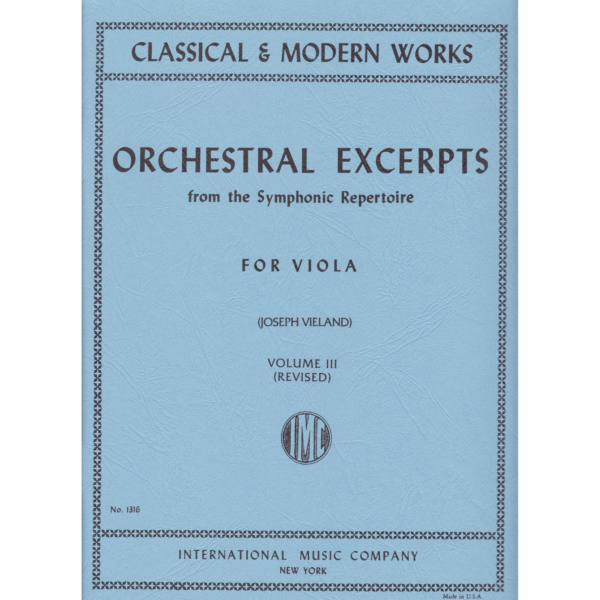 Orchestral Excerpts for Viola