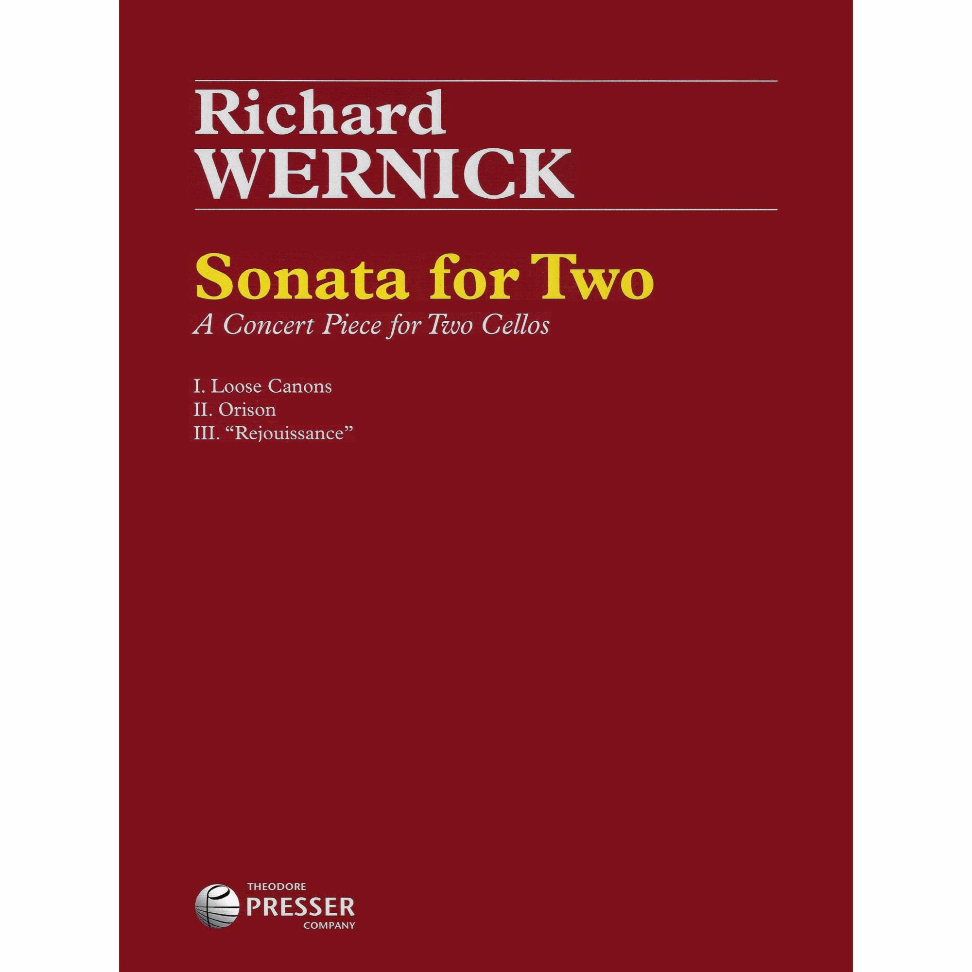 Wernick -- Sonata for Two: A Concert Piece for Two Cellos