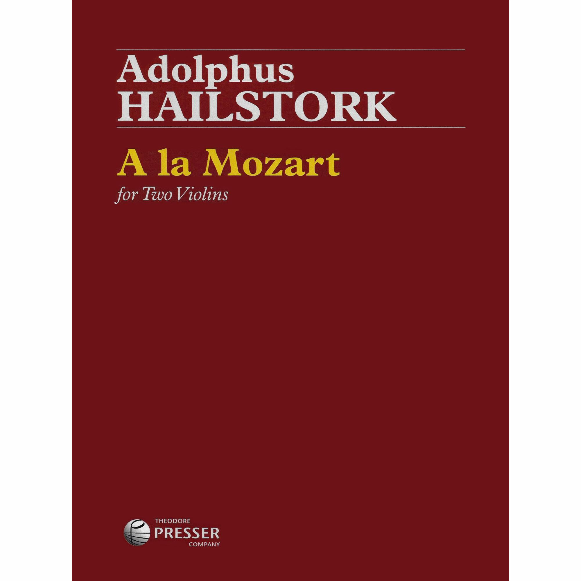Hailstork -- A la Mozart for Two Violins