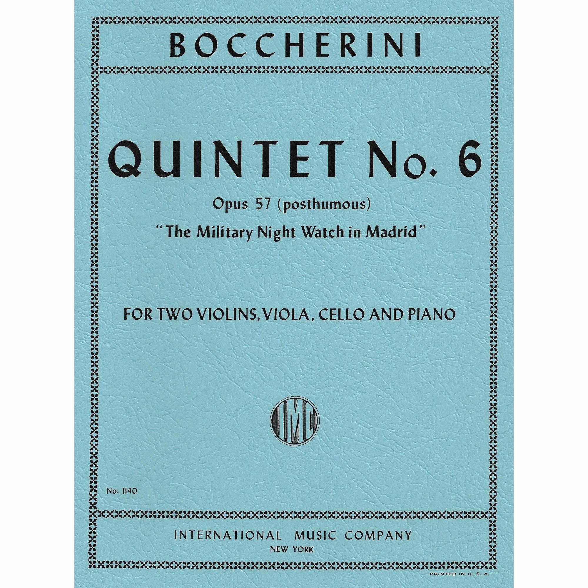 Boccherini -- Piano Quintet No. 6, Op. post. 57