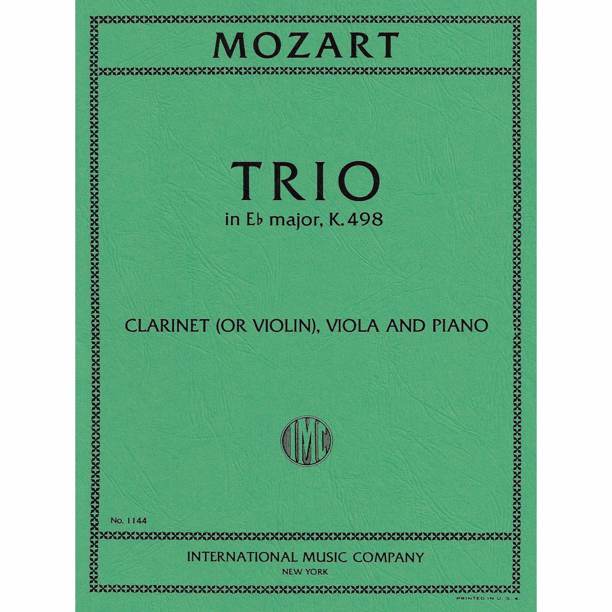 Mozart -- Piano Trio in E-flat Major, K. 498 'Kegelstatt'