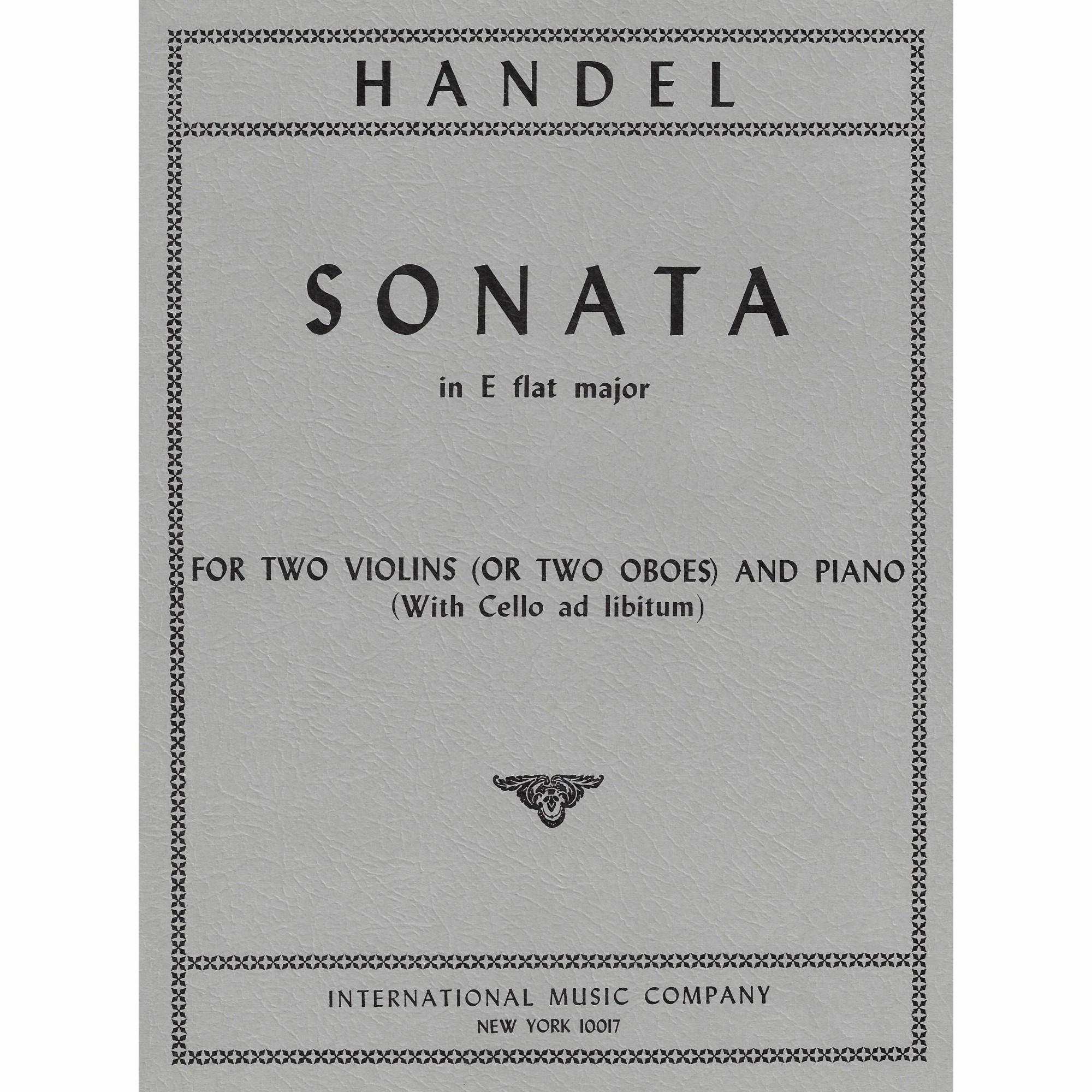 Handel -- Sonata in E-flat Major for Two Violins and Piano