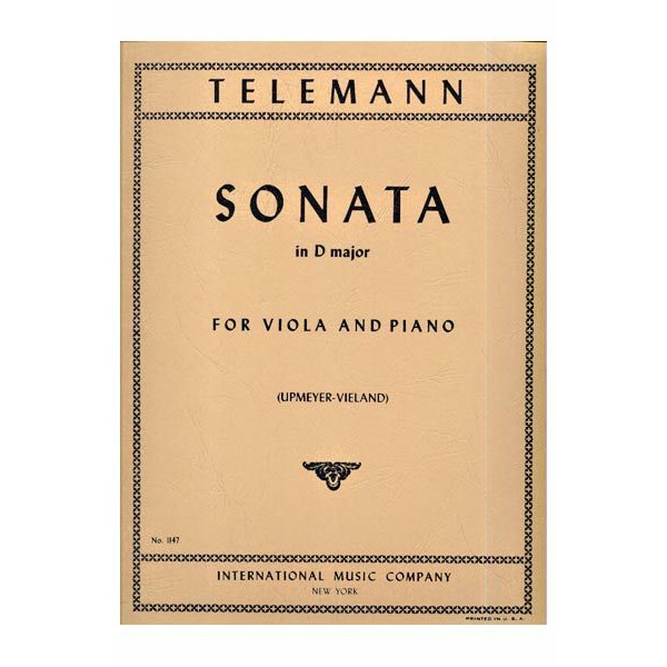 Sonata in D Major for Viola and Piano