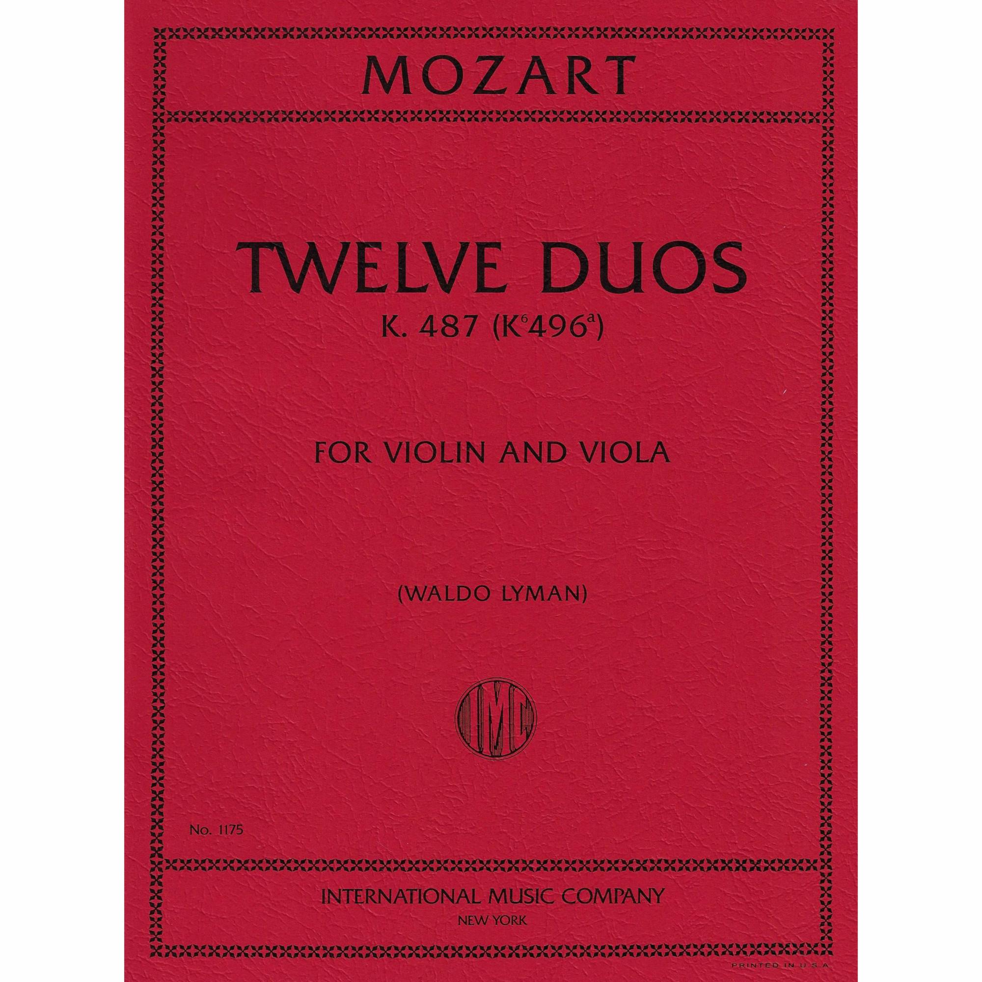 Mozart -- Twelve Duos, K. 487 for Violin and Viola