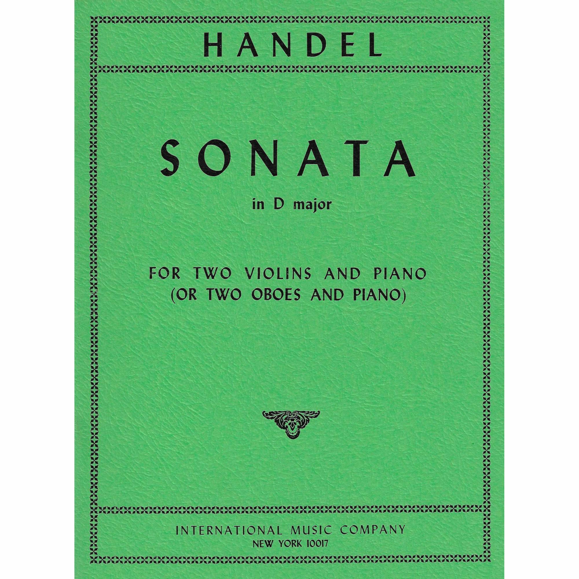 Handel -- Sonata in D Major for Two Violins and Piano
