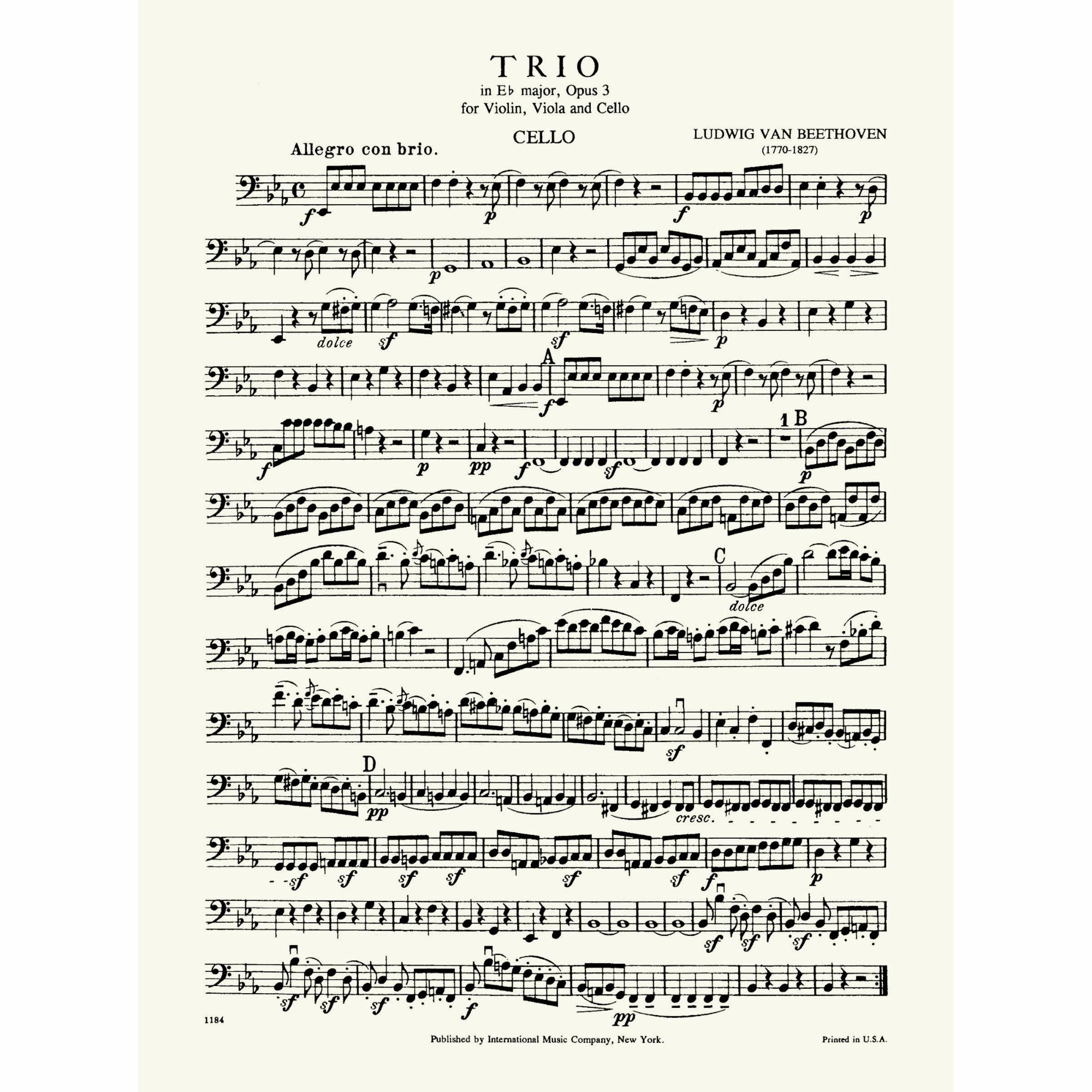 Sample: Cello (Pg. 1)