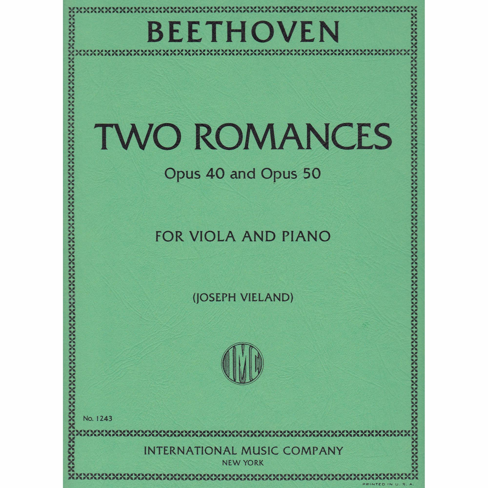 Two Romances for Viola and Piano