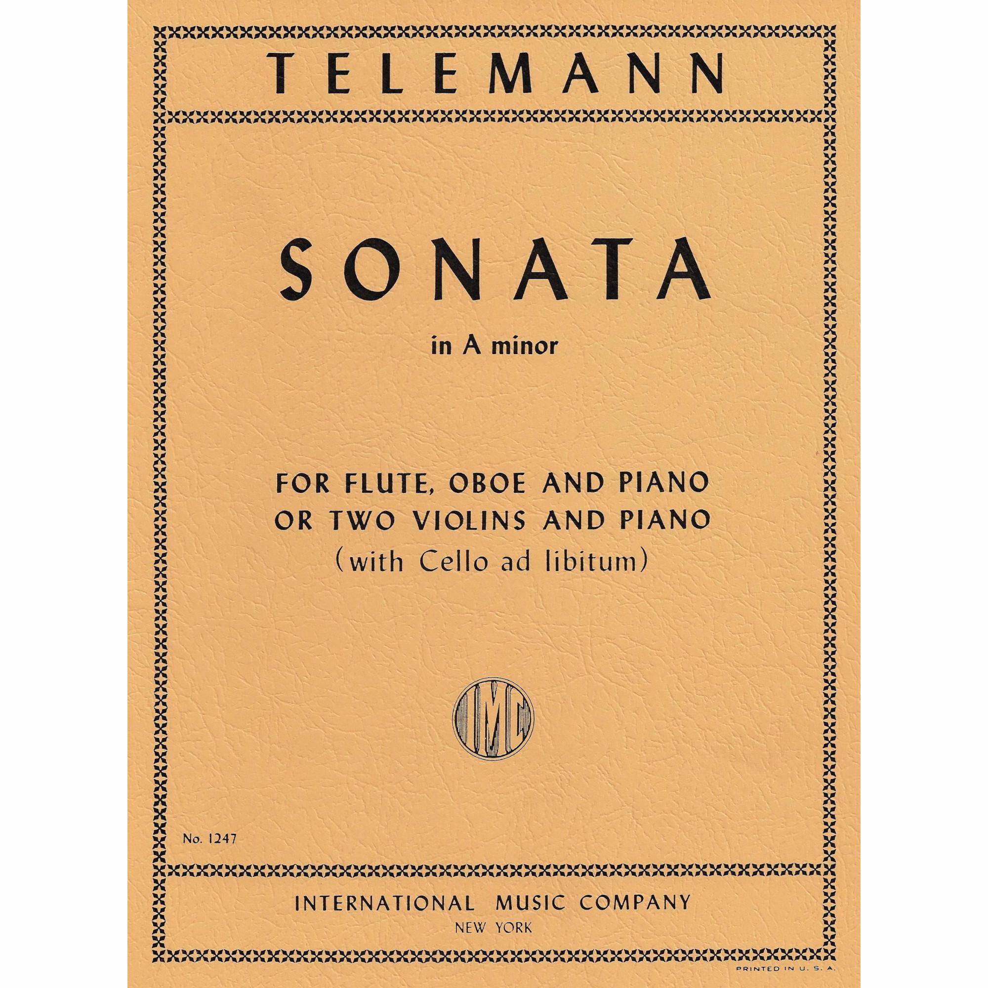 Telemann -- Sonata in A Minor for Two Violins and Piano
