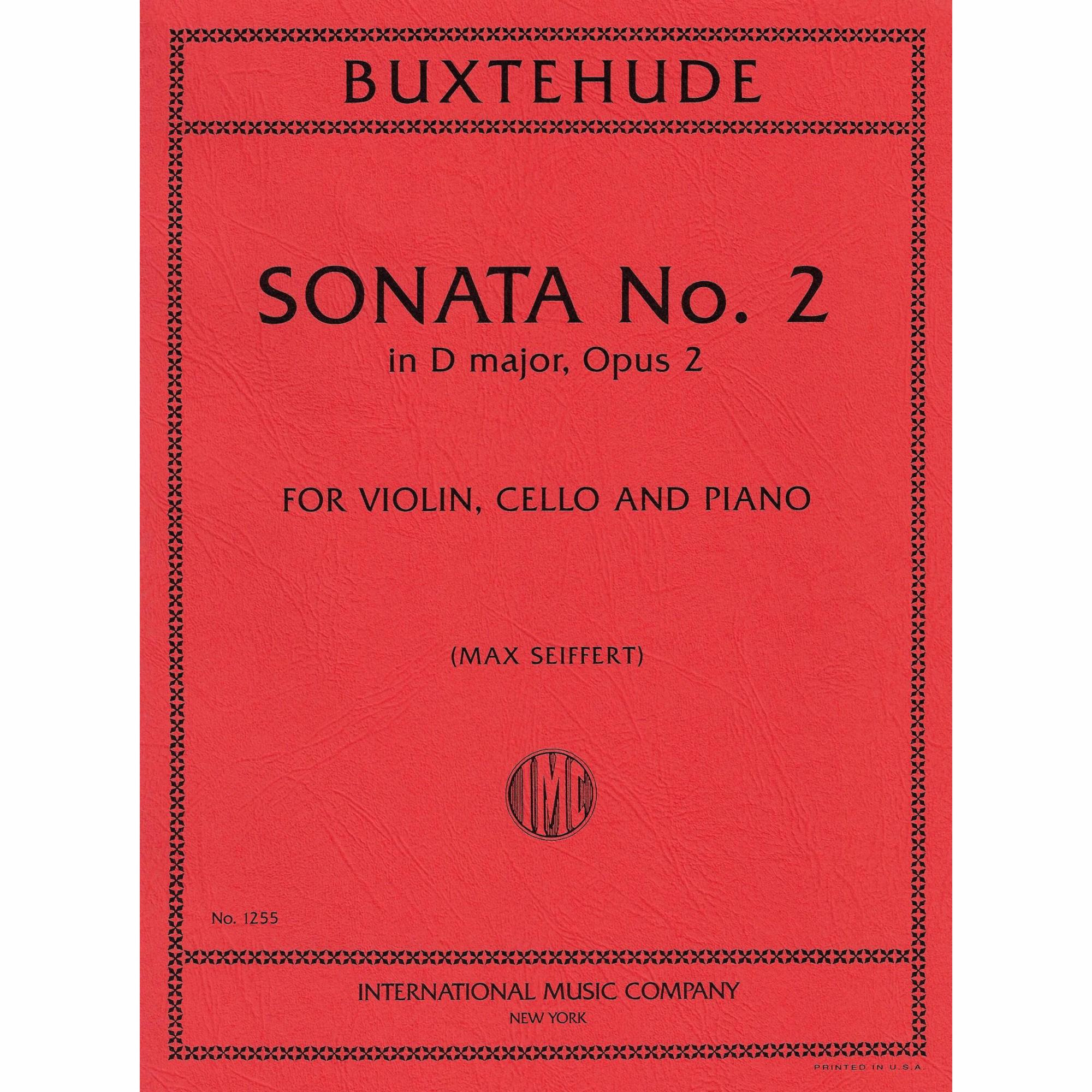 Buxtehude -- Sonata No. 2 in D Major, Op. 2 for Piano Trio