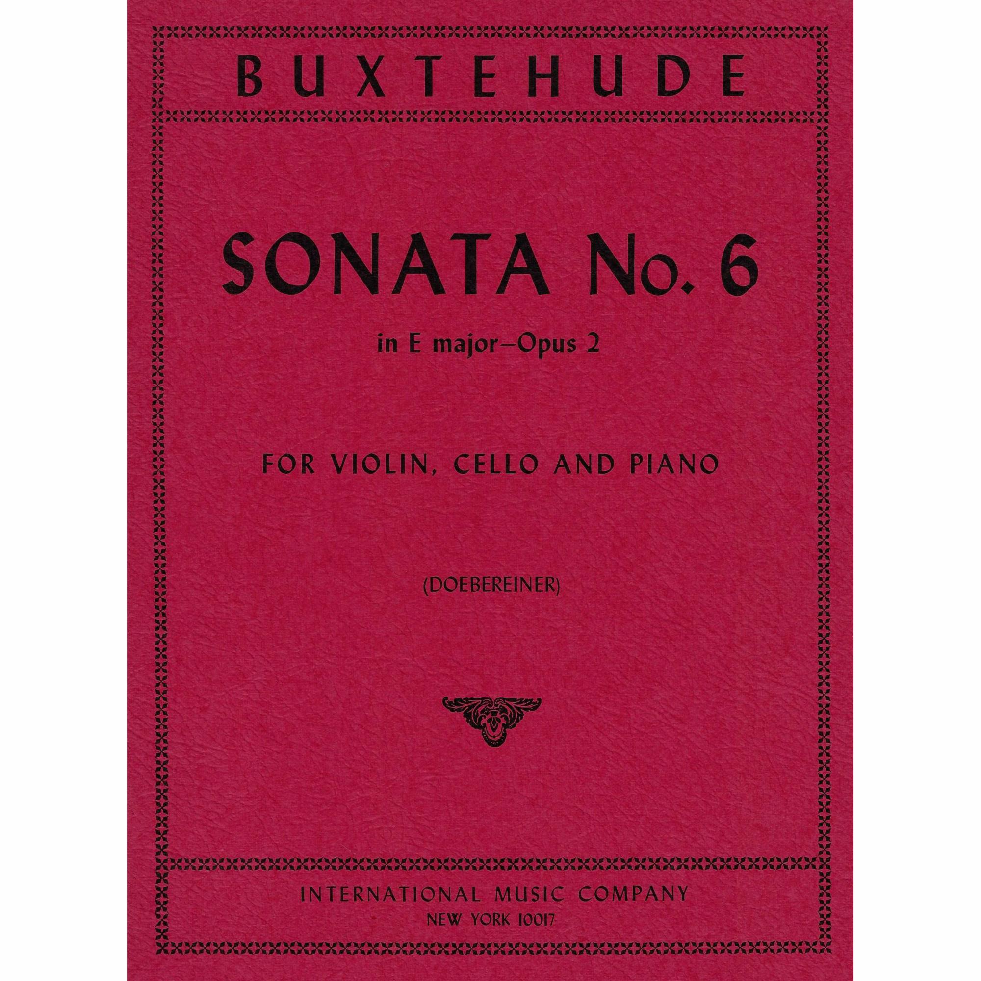 Buxtehude -- Sonata No. 6 in E Major, Op. 2 for Piano Trio