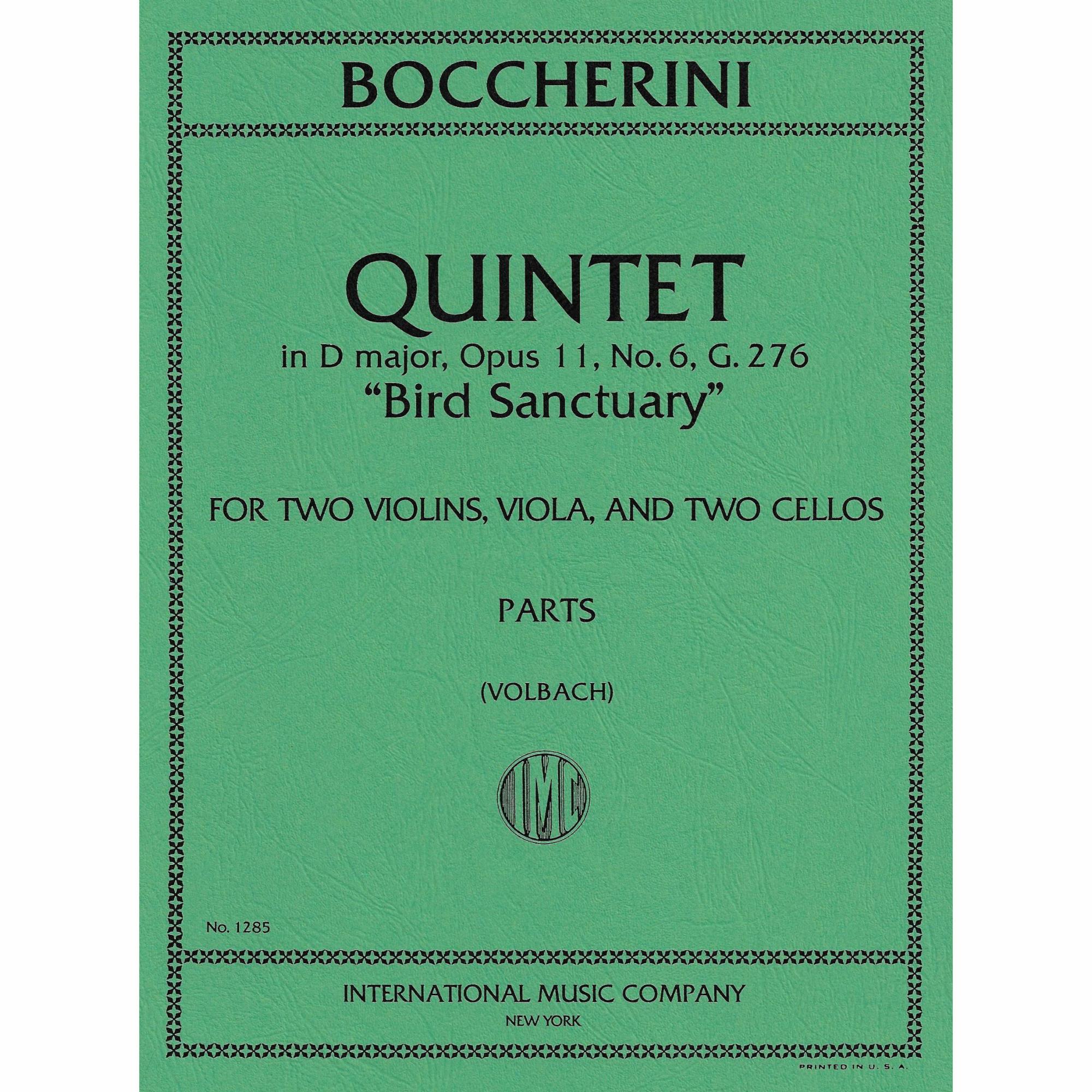 Boccherini -- String Quintet in D Major, Op. 11, No. 6 (Bird Sanctuary)