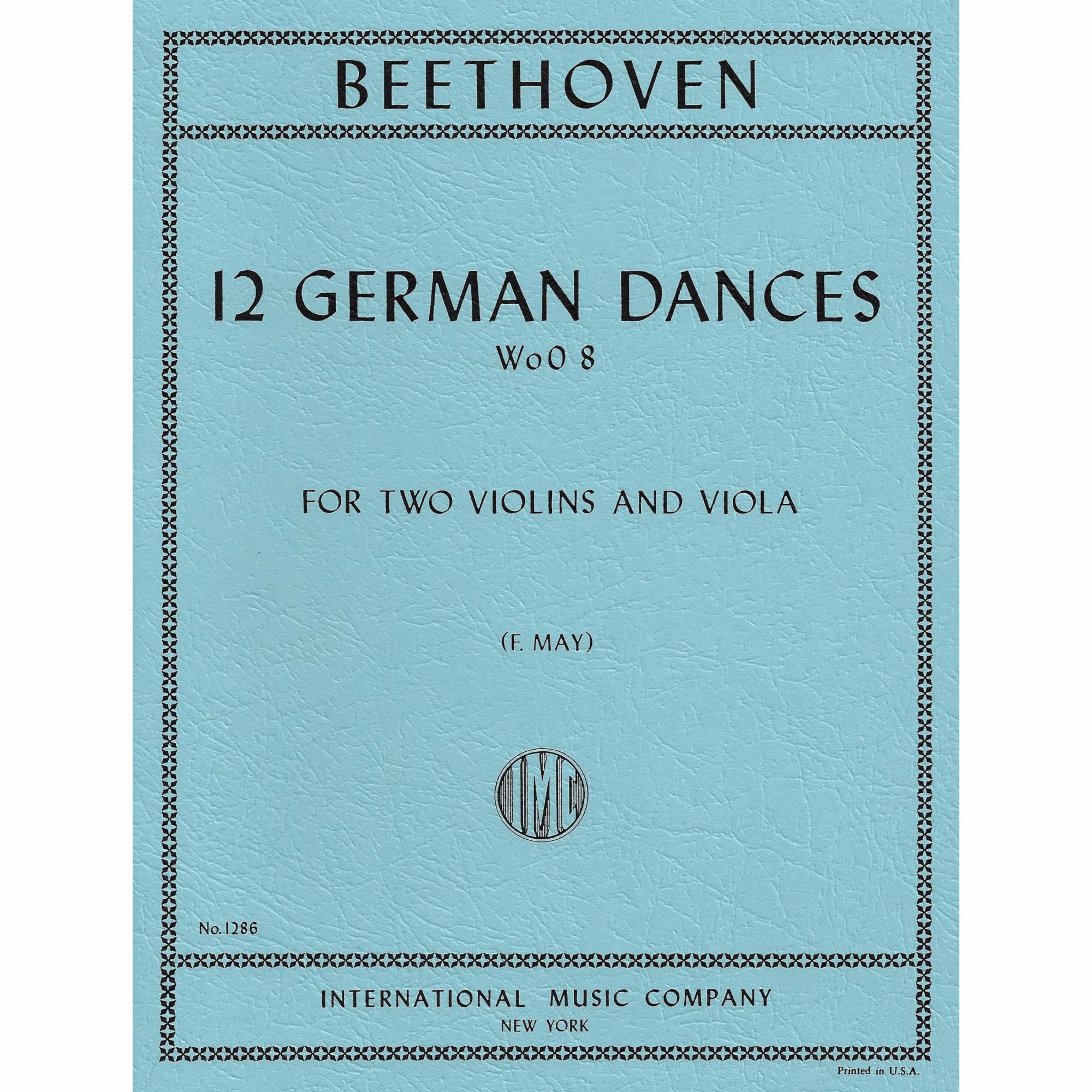 Beethoven -- 12 German Dances, WoO 8 for Two Violins and Viola