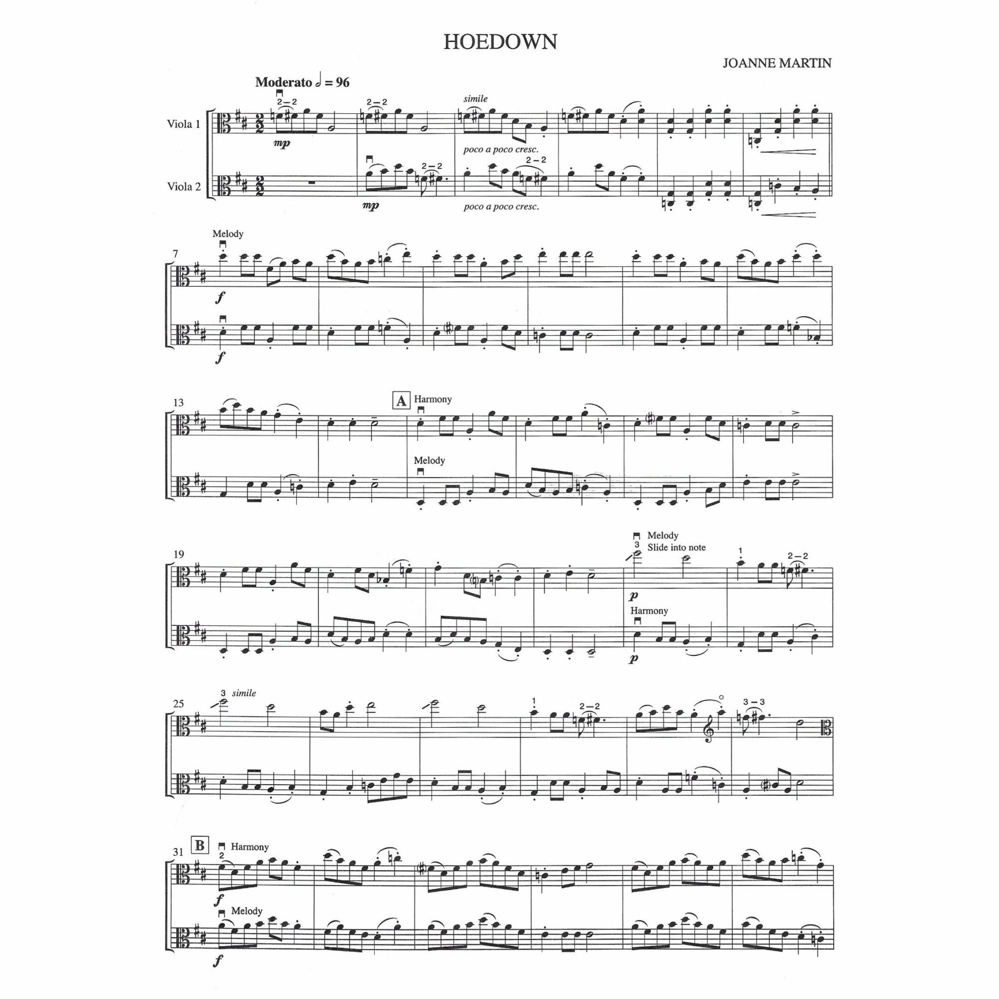 Sample: Viola Duets (Pg. 9)