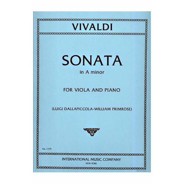 Sonata No. 3 in A Minor for Viola and Piano