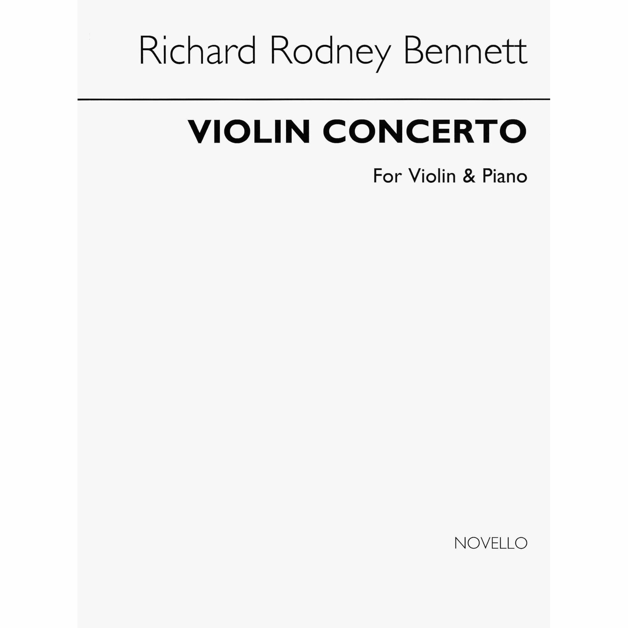 Bennett -- Violin Concerto for Violin and Piano